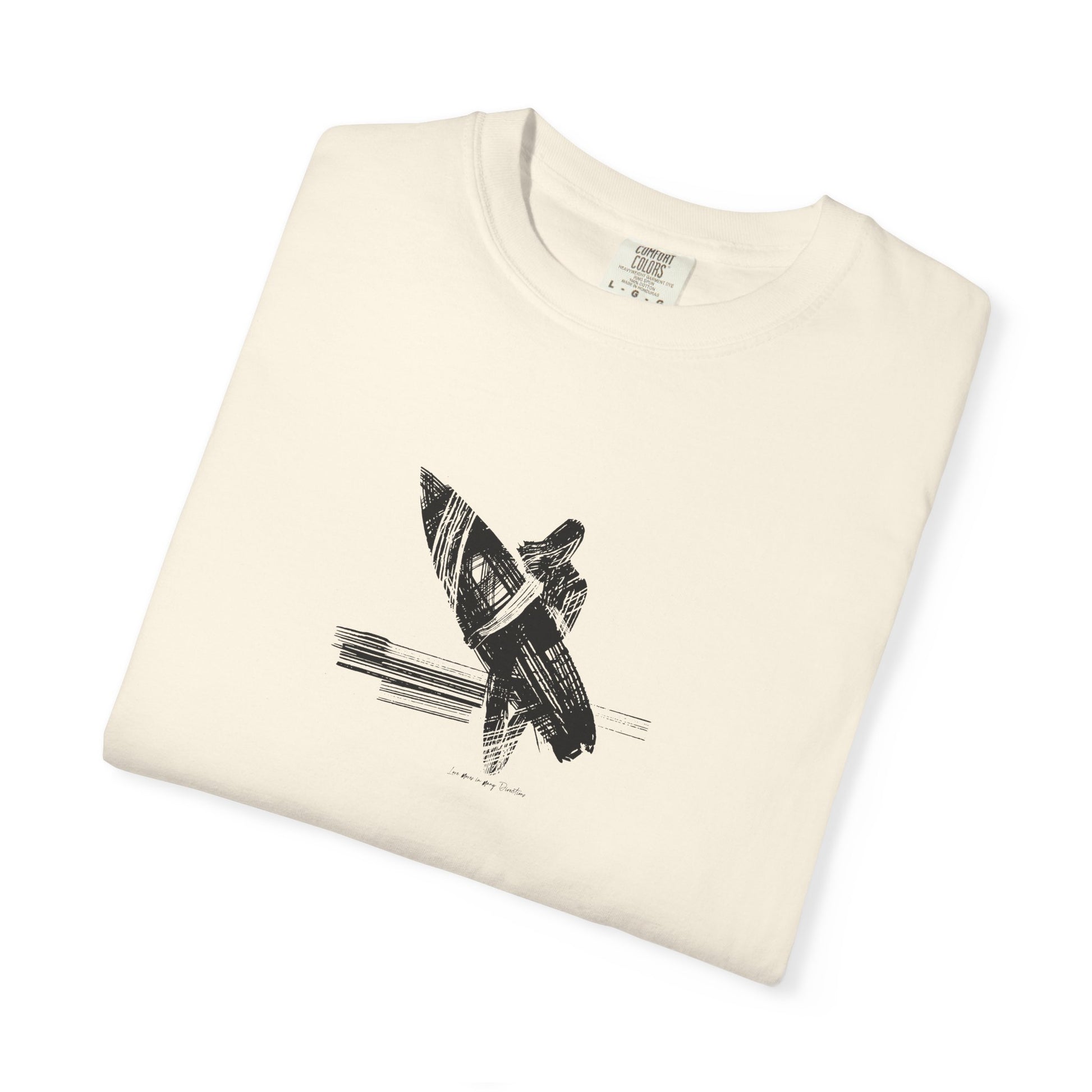 Surfer Graphic T-Shirt – Minimal Surfboard Rider Design