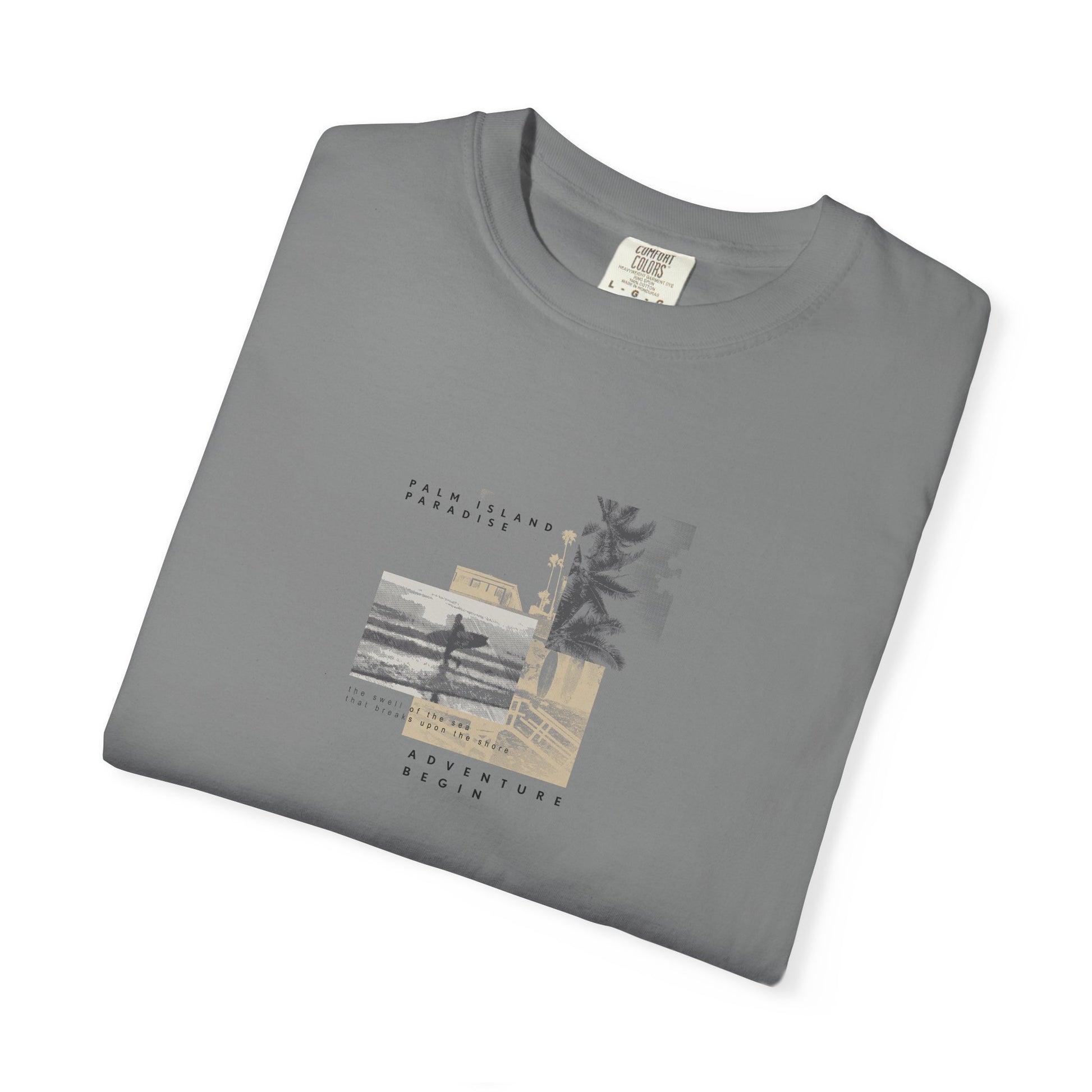 Graphic Tee - Coastal Collage "Take It Easy" Shirt