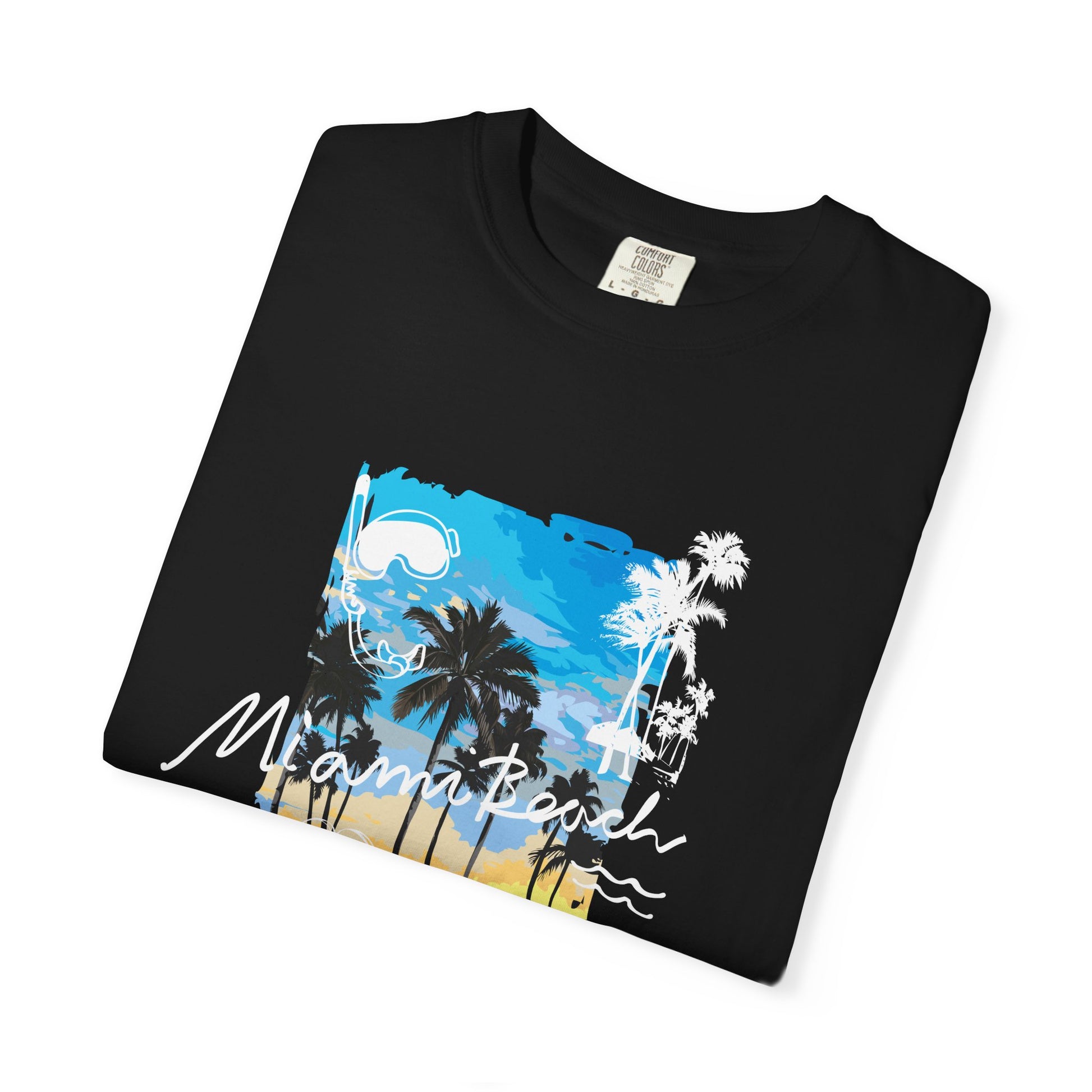 Maui Beach T-Shirt — "Stay Chill & Relax" Tropical Palm Sunset Tee