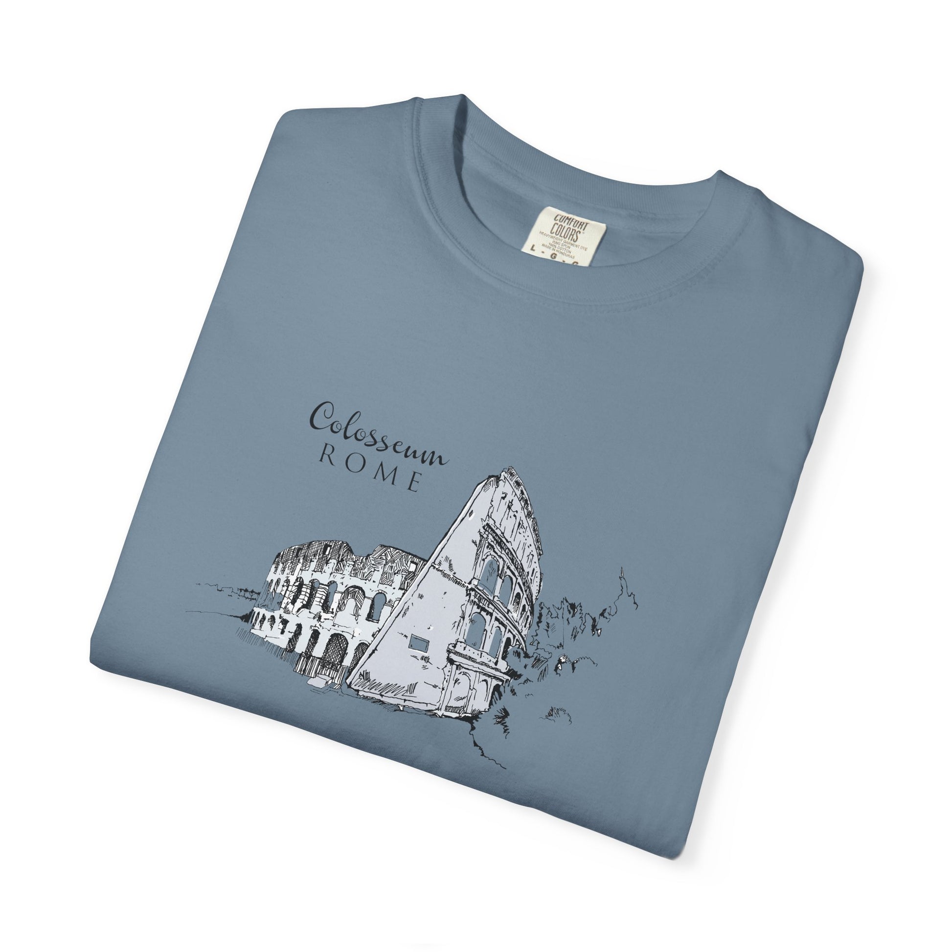 Rome Colosseum Sketch T-Shirt — Vintage Travel Tee world