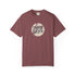 Maroon t-shirt with 'New York' graphic on a white background