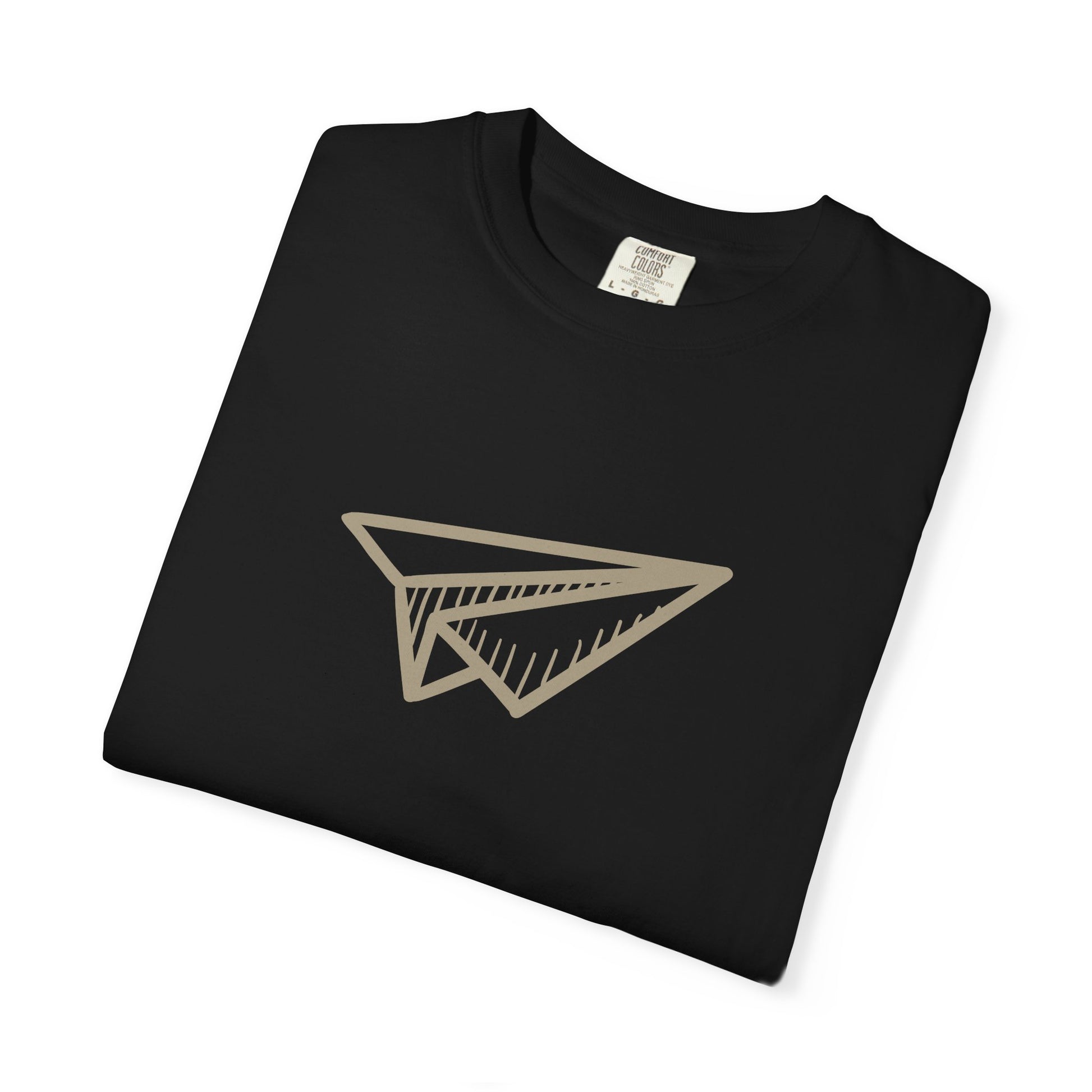 Paper Airplane Graphic T-Shirt – Minimalist Retro Plane Tee
