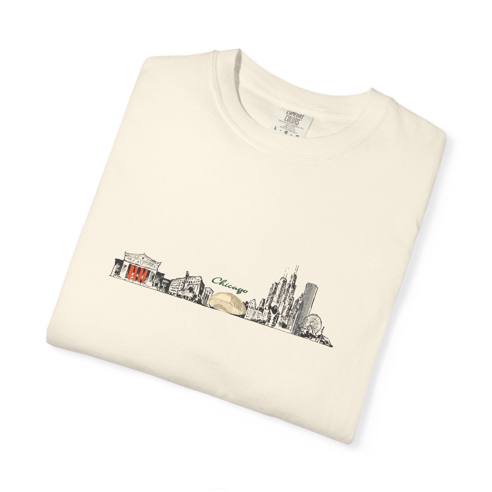 City Skyline T-Shirt — Minimal Watercolor Landmarks Tee