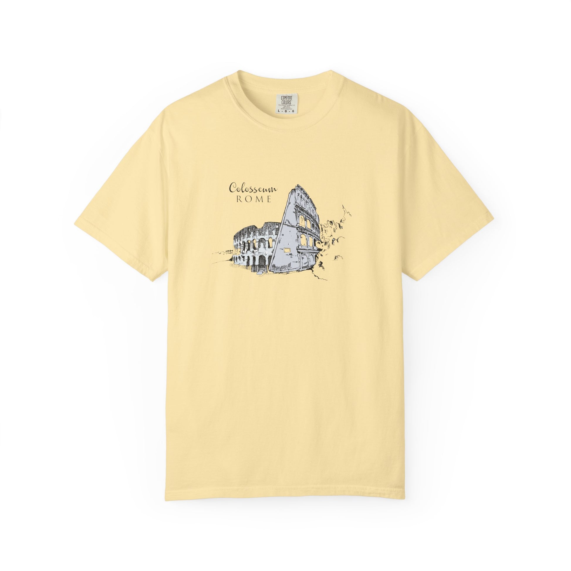 Rome Colosseum Sketch T-Shirt — Vintage Travel Tee world
