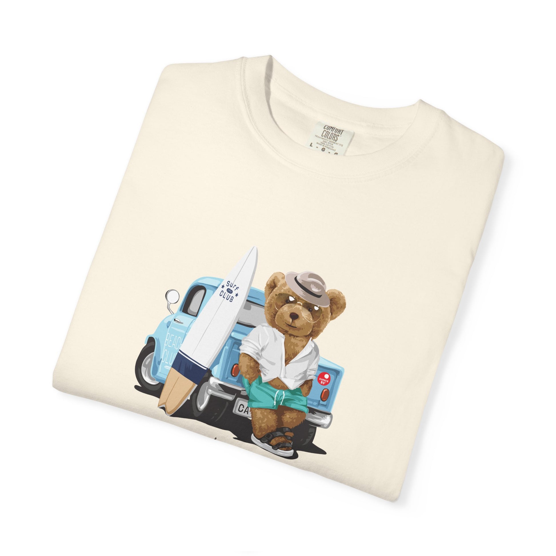 Bear Vacation Graphic T-Shirt — 'Holidays' Cute Teddy with Camper Lifestyle