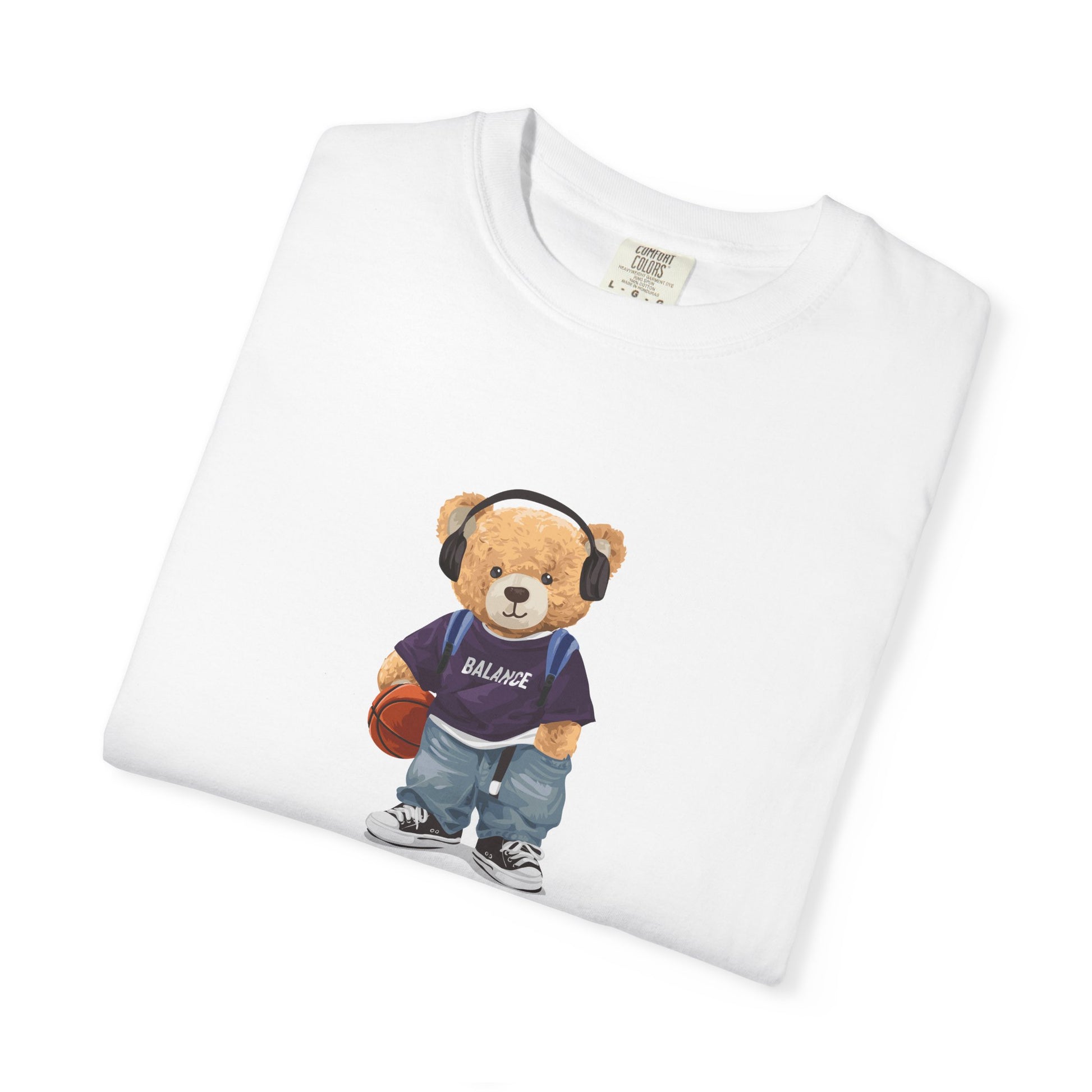 Teddy Bear Basketball Tee - Bear Graphic T-Shirt