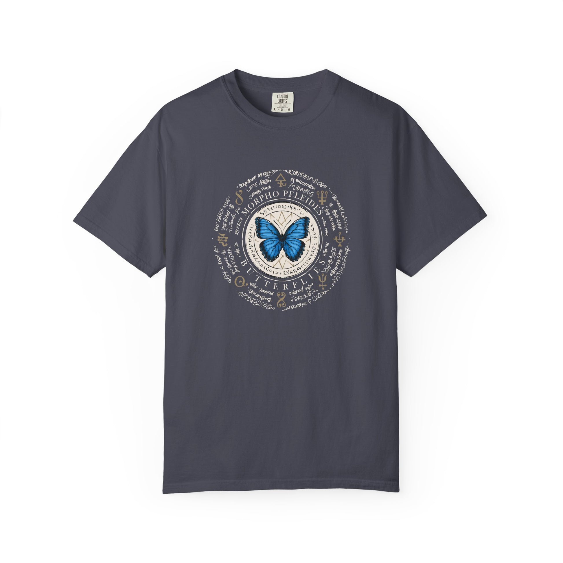 Gray t-shirt with a graphic design of a rat and text 'Feral but Friendly' on a white background