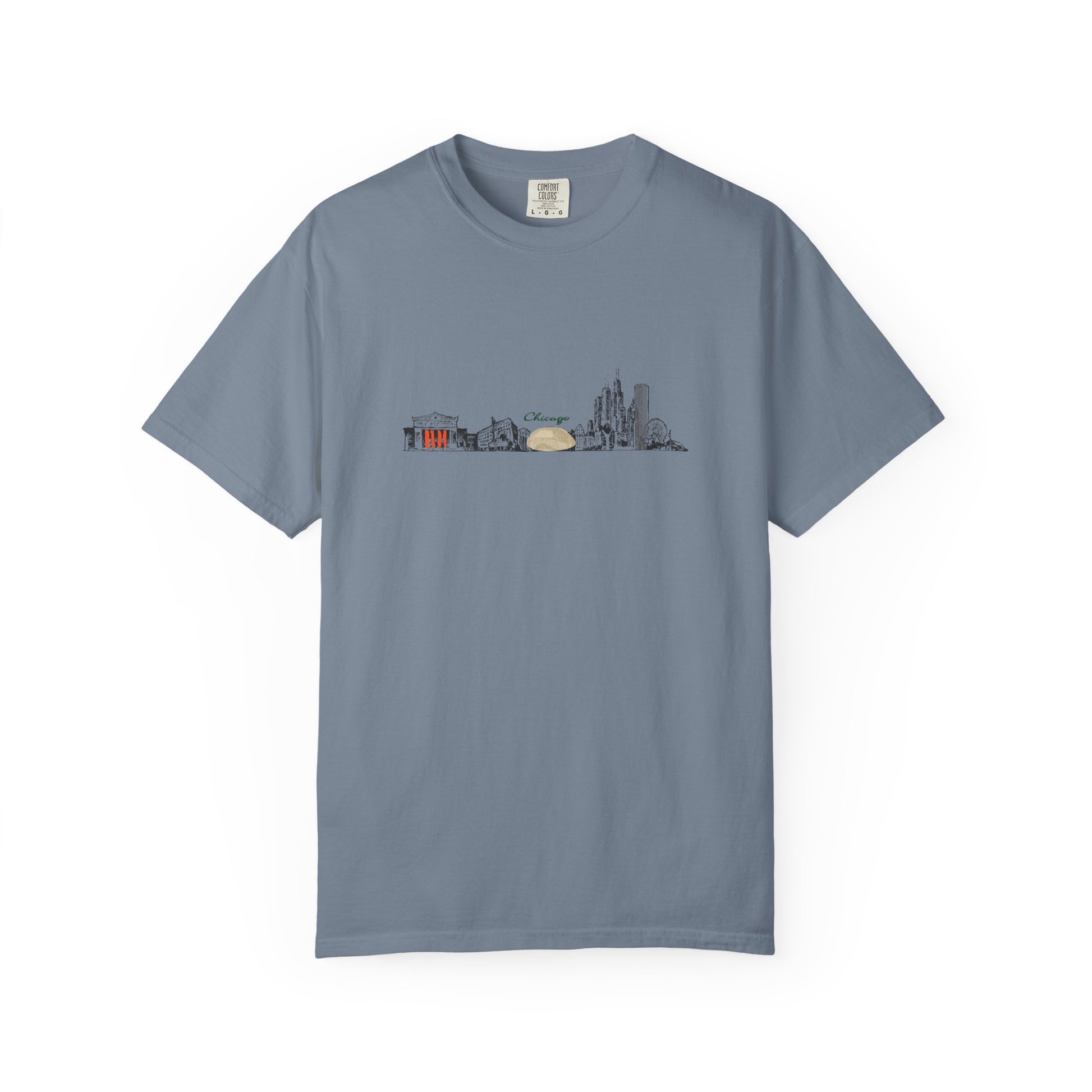 City Skyline T-Shirt — Minimal Watercolor Landmarks Tee