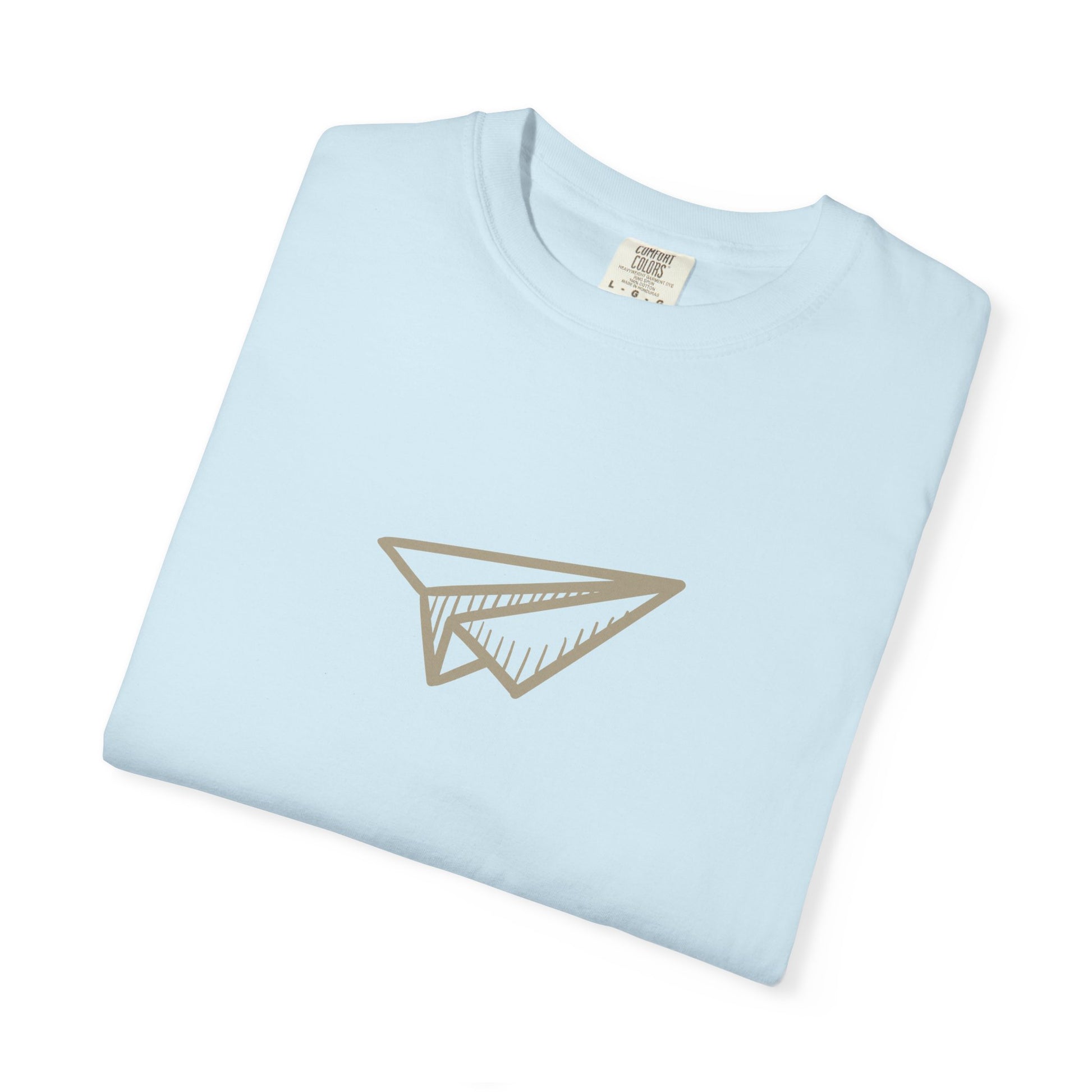 Paper Airplane Graphic T-Shirt – Minimalist Retro Plane Tee