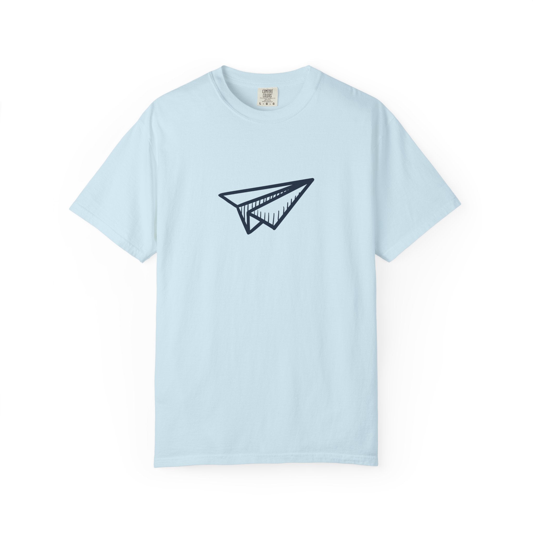Paper Airplane Graphic T-Shirt — Minimalist Travel & Wanderlust Tee