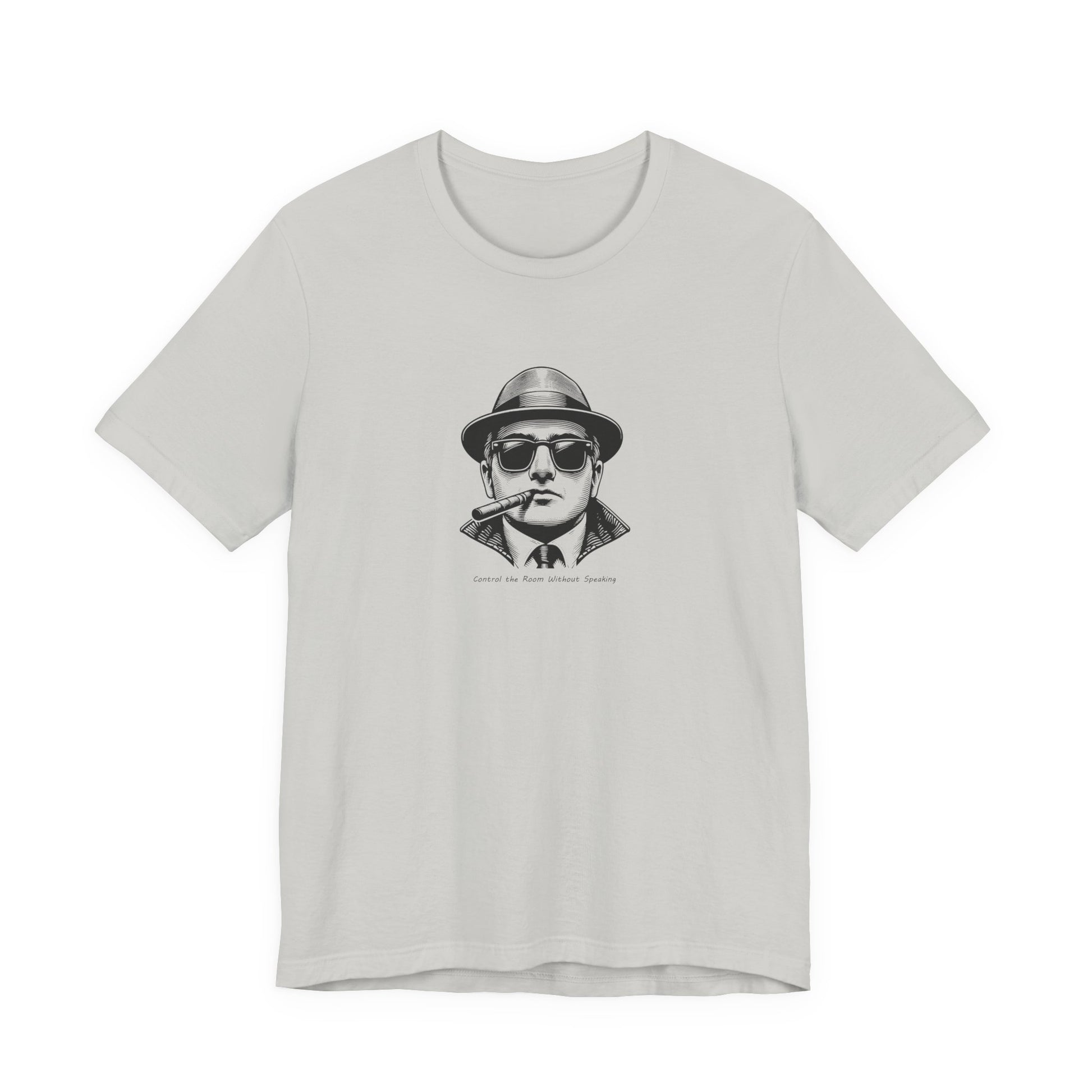 Vintage Mobster Portrait T‑Shirt — Retro Sunglasses & Cigar Graphic Tee