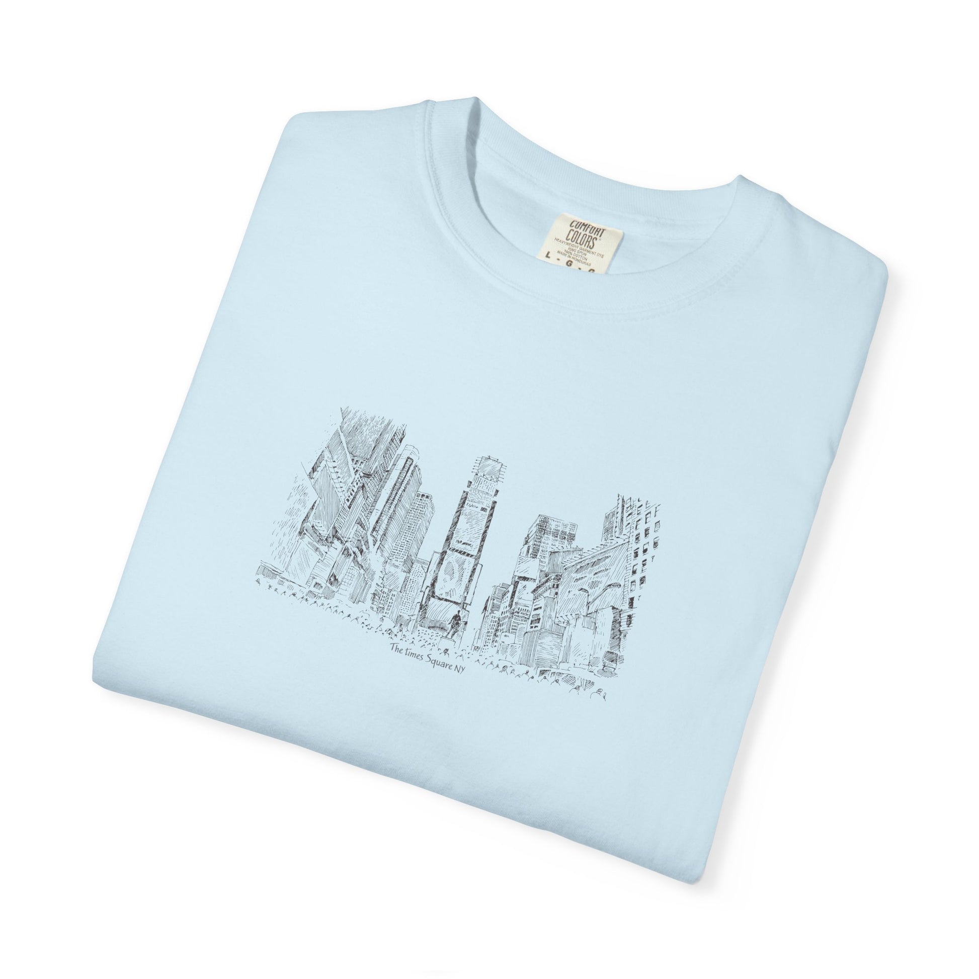 City Sketch T-Shirt – Minimal New York Skyline Drawing Tee