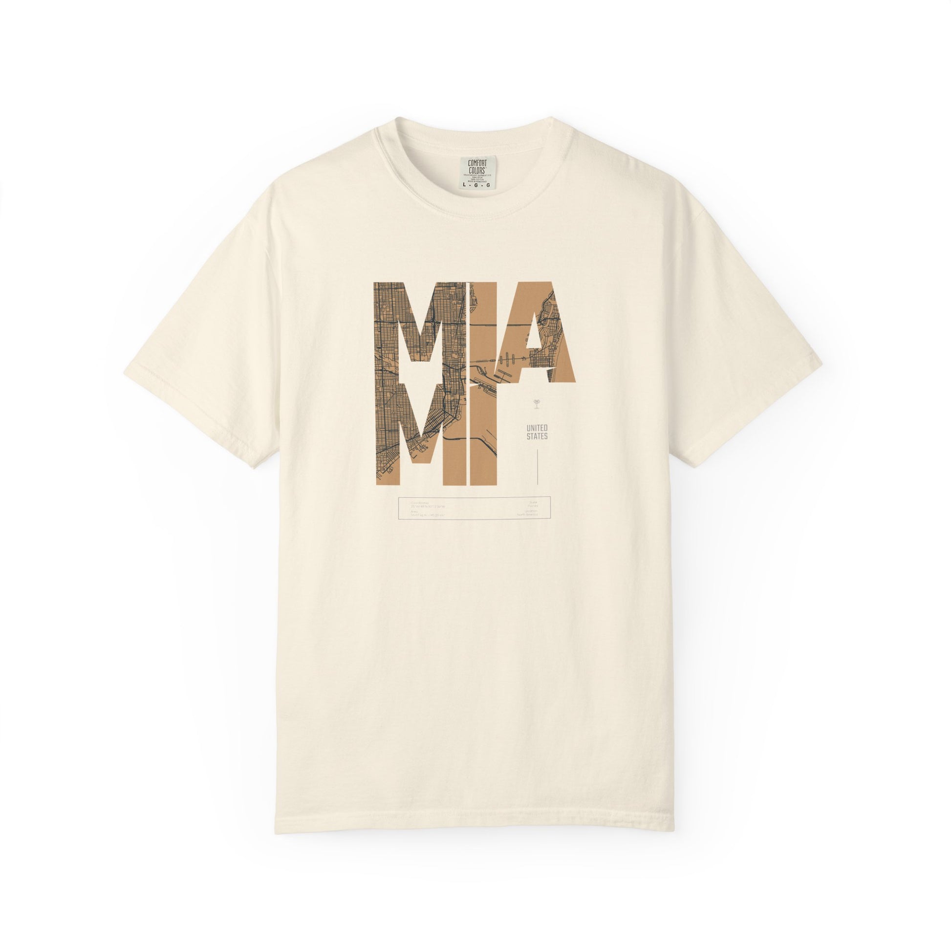 MIA Miami Palm Tree Graphic T-Shirt — Retro Beach Vibes