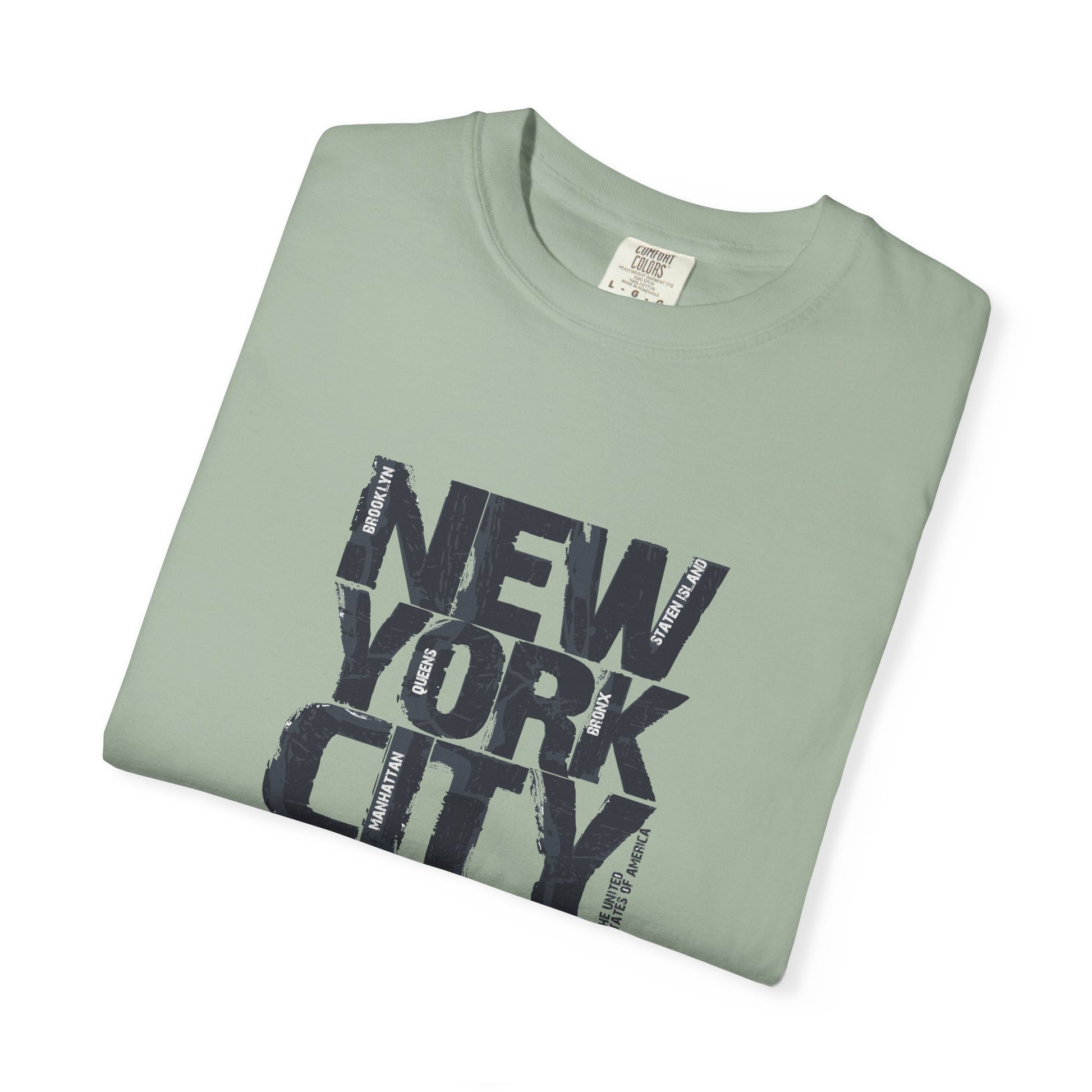 New York City Block Print T-Shirt — Vintage Urban Graphic Tee