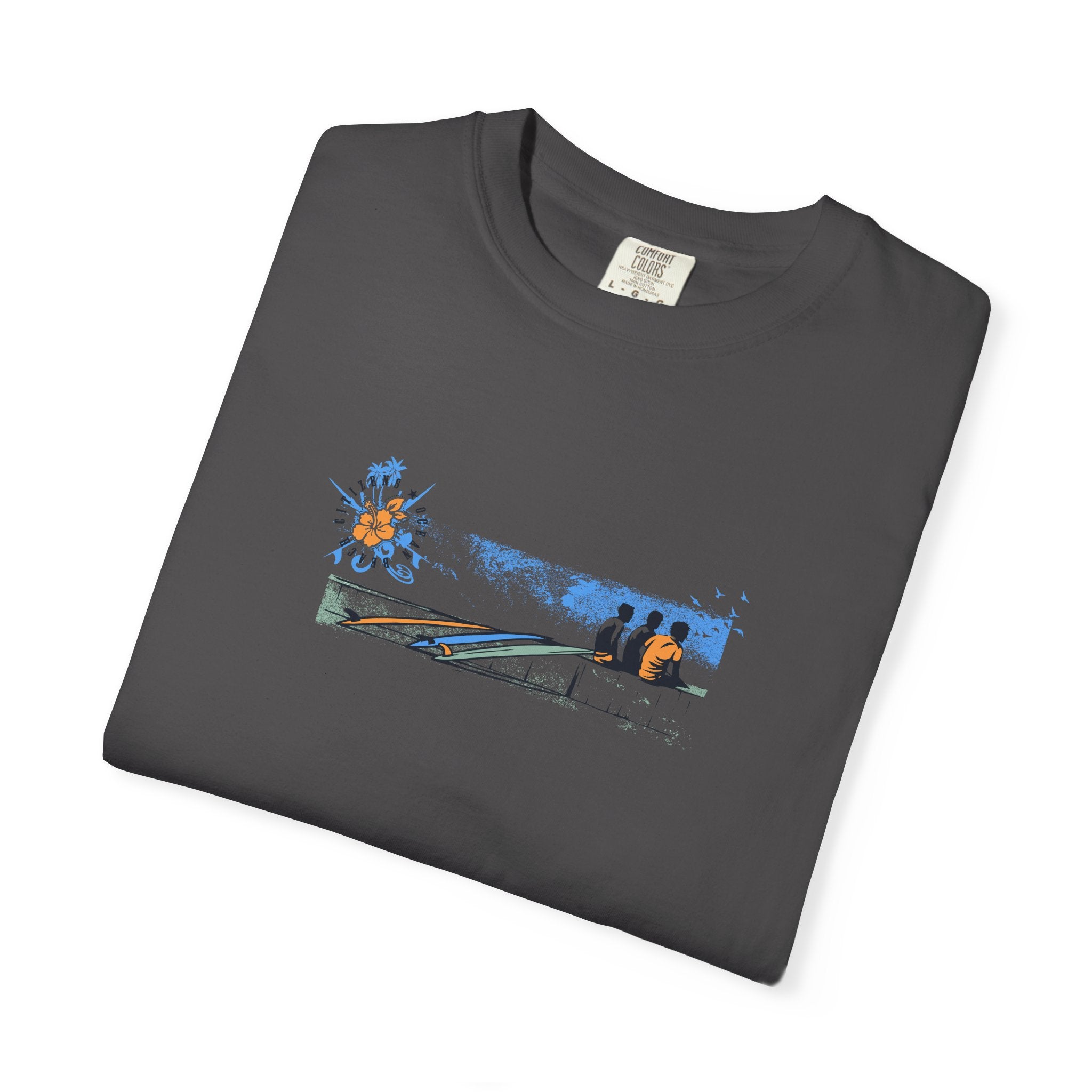 Surf Scene T-Shirt — Coastal Boardwalk Graphic Tee