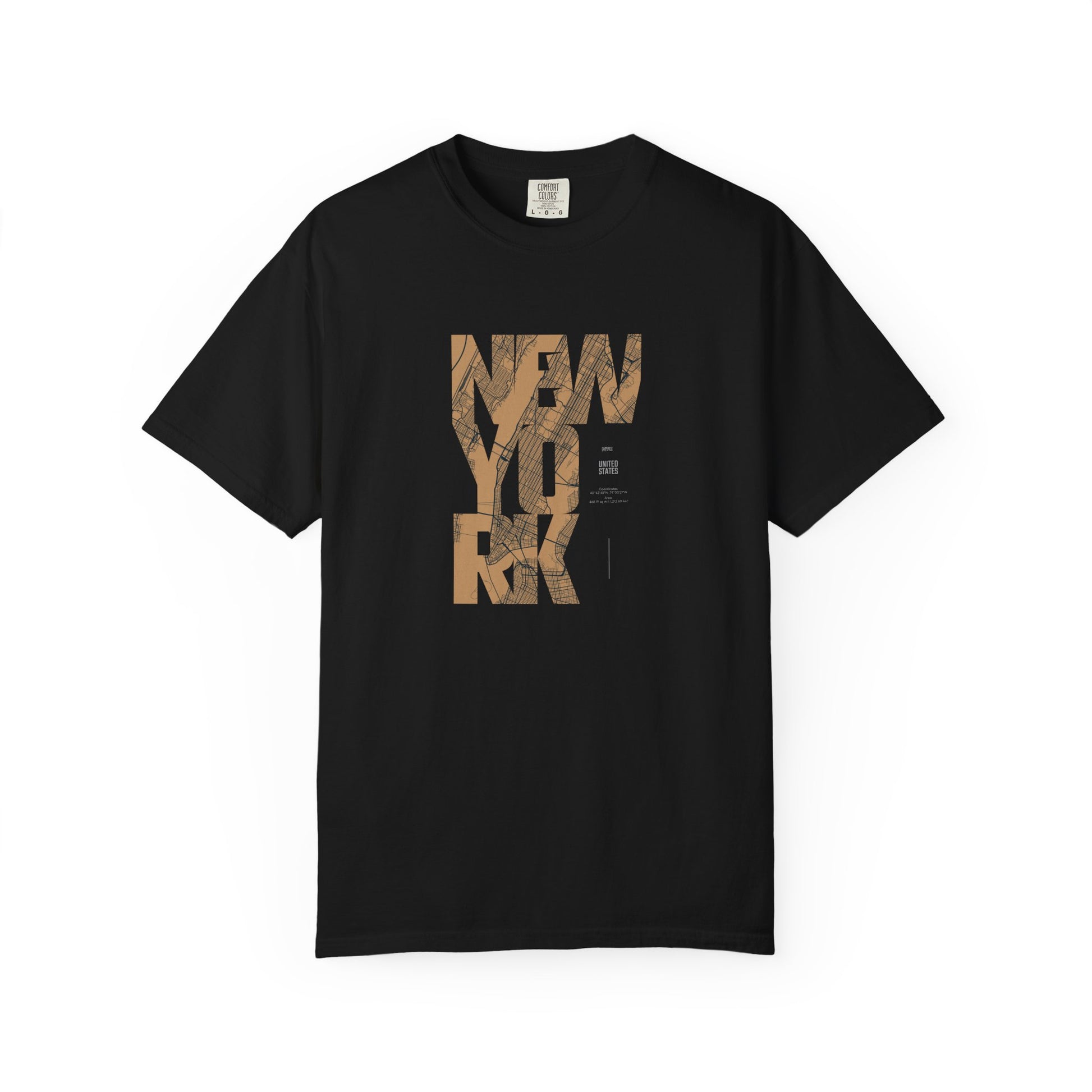New York Woodgrain T-Shirt — Urban City Typography Tee