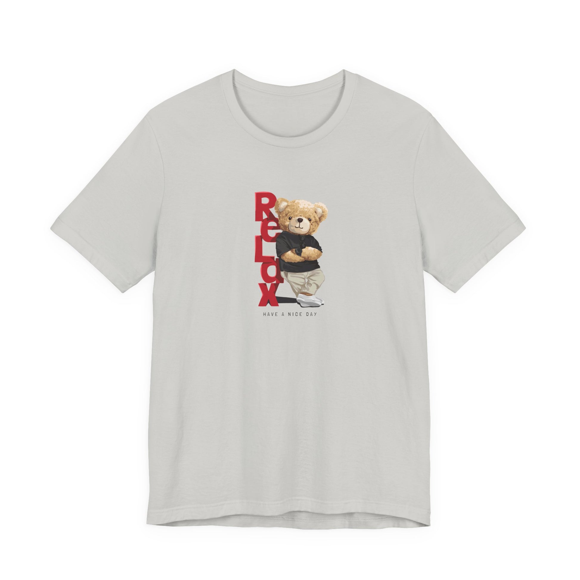 Relax Teddy Bear Graphic Tee — "RELAX" Streetwear T‑Shirt