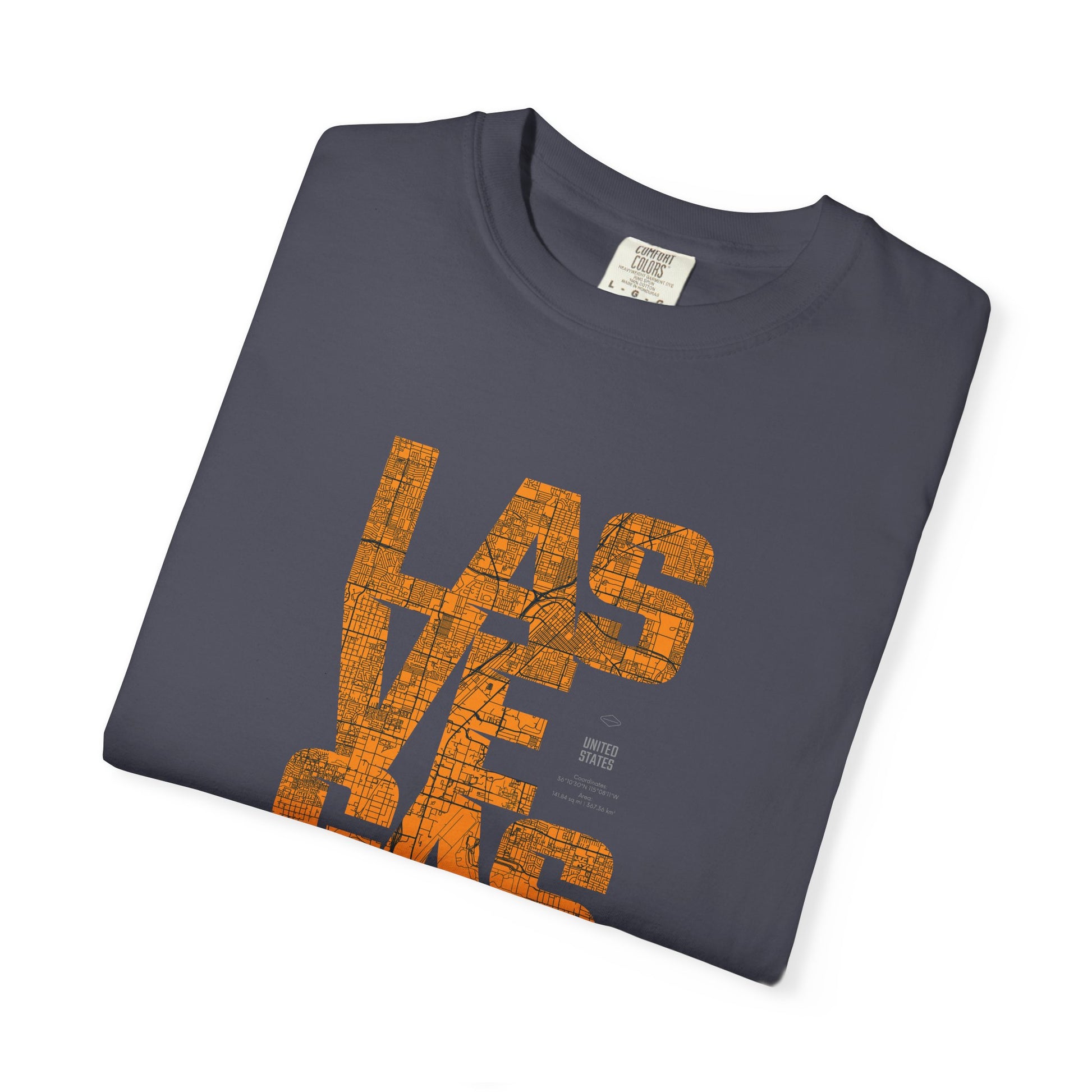 Las Vegas Vintage Text T-Shirt — Retro Desert Casino Tee