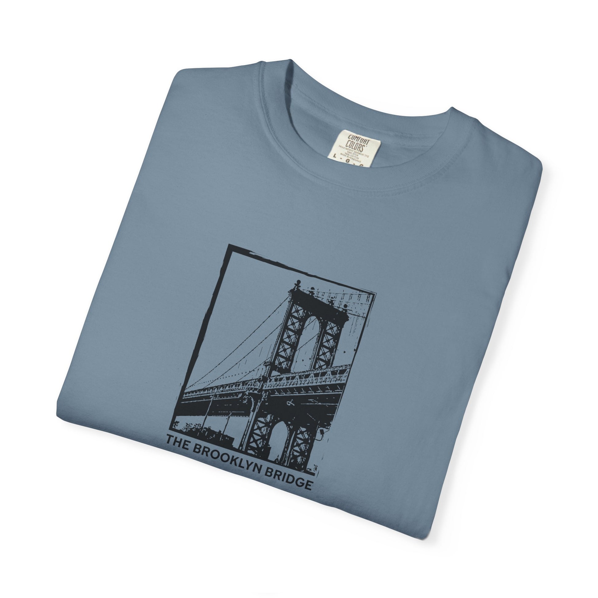 Brooklyn Bridge Sketch T-Shirt — Vintage Cityscape Tee