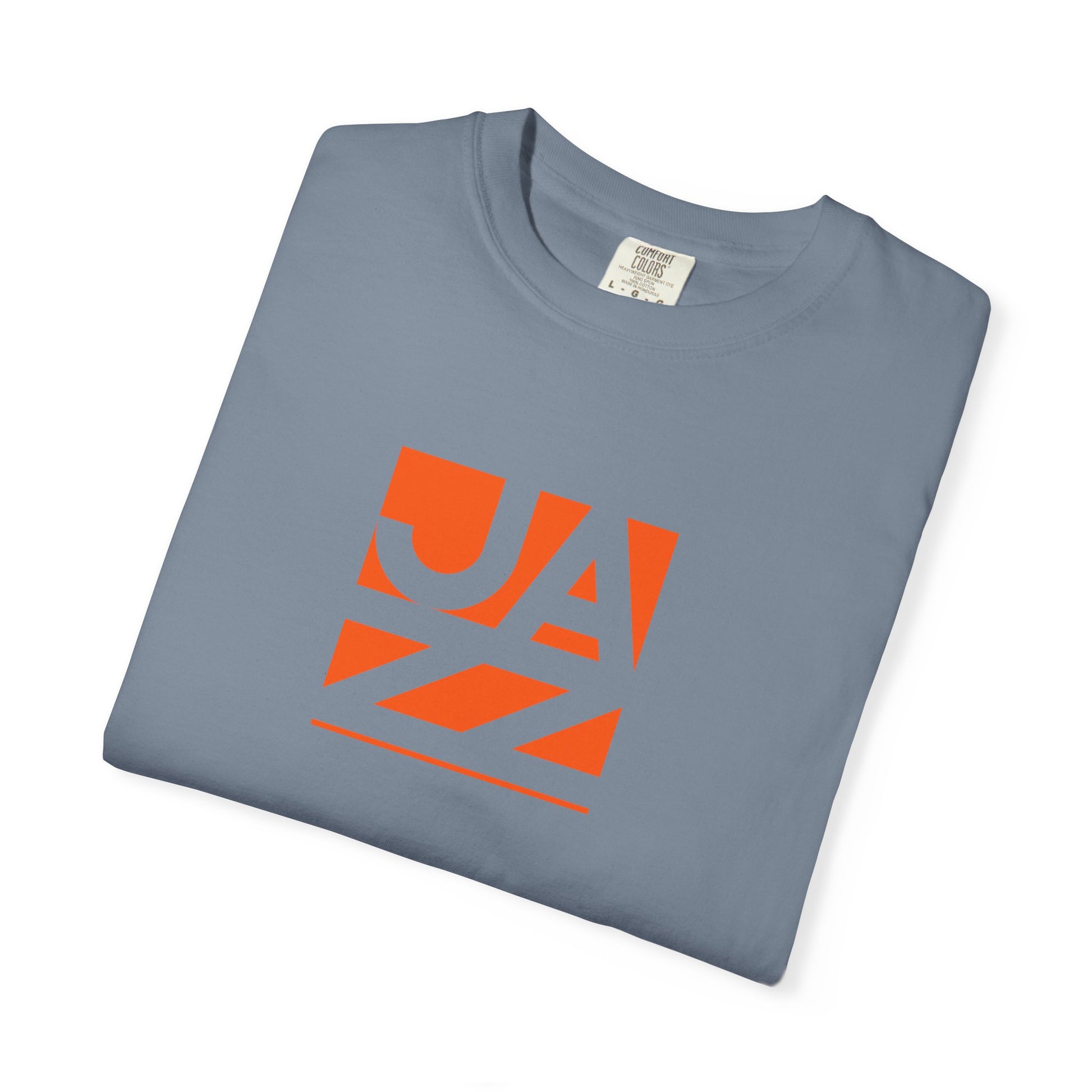 Jazz Graphic T-Shirt — Retro Orange Block Design