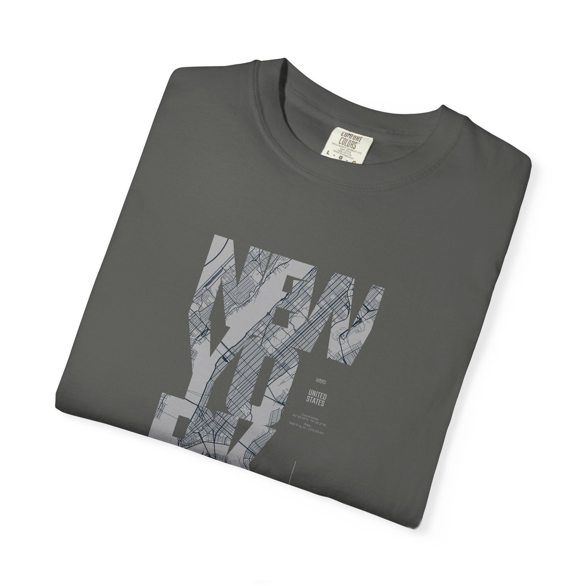 New York Marble Text T-Shirt — Graphic City Tee