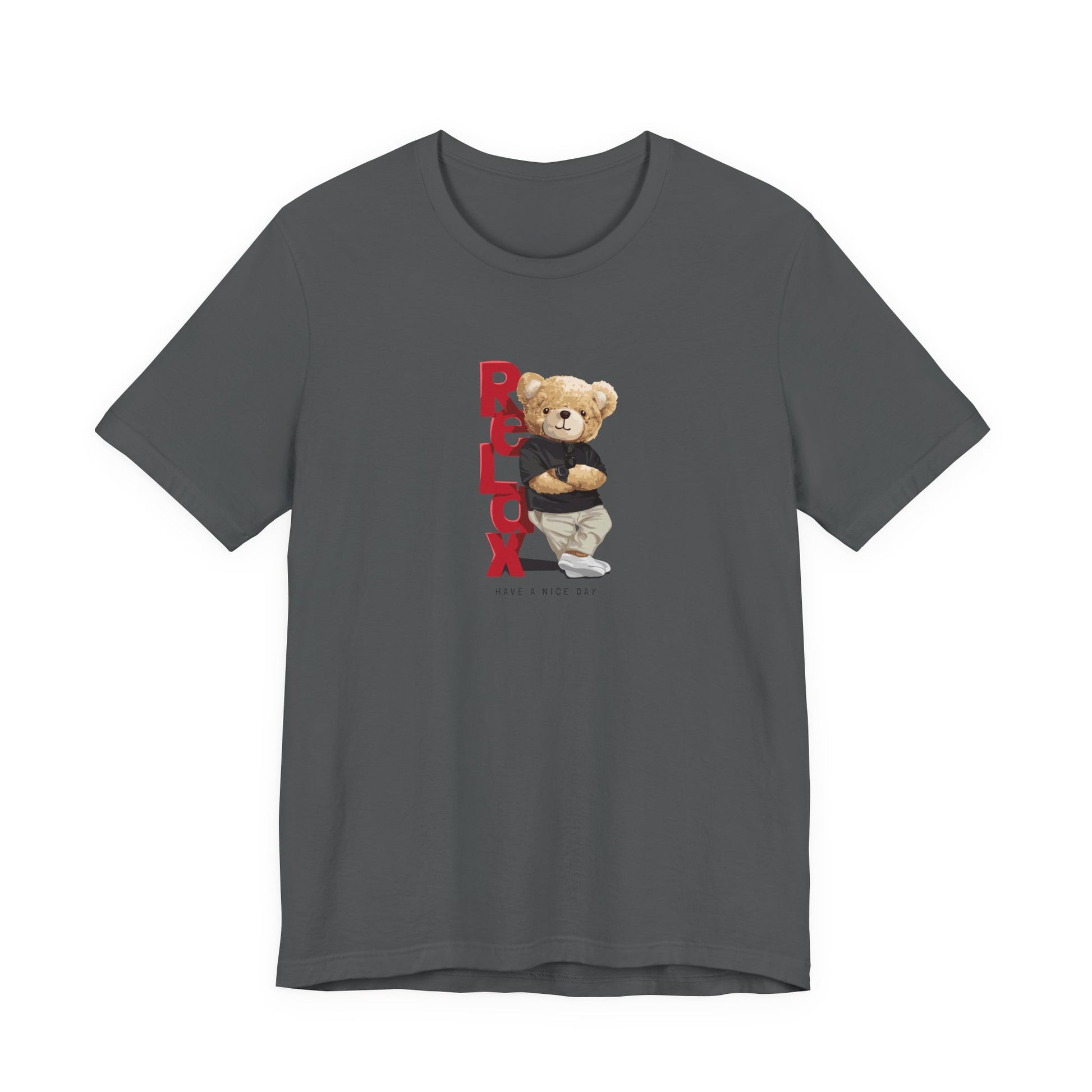 Relax Teddy Bear Graphic Tee — "RELAX" Streetwear T‑Shirt