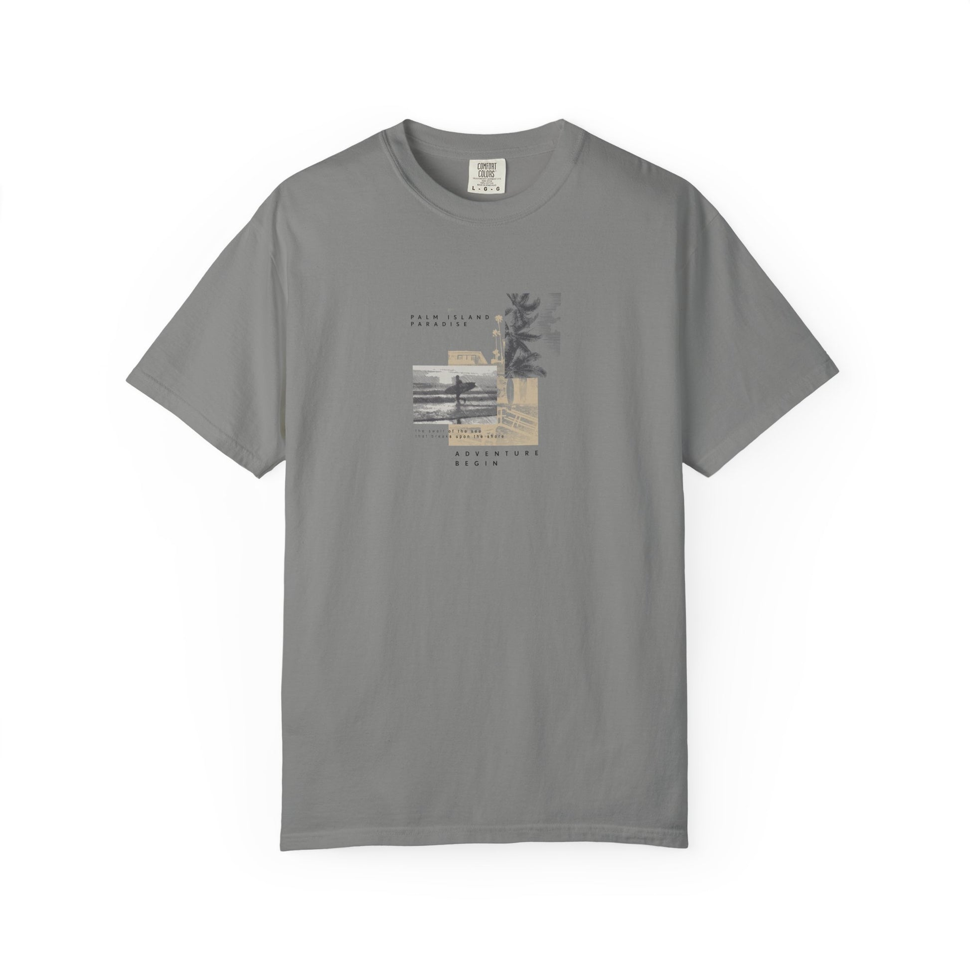 Graphic Tee - Coastal Collage "Take It Easy" Shirt