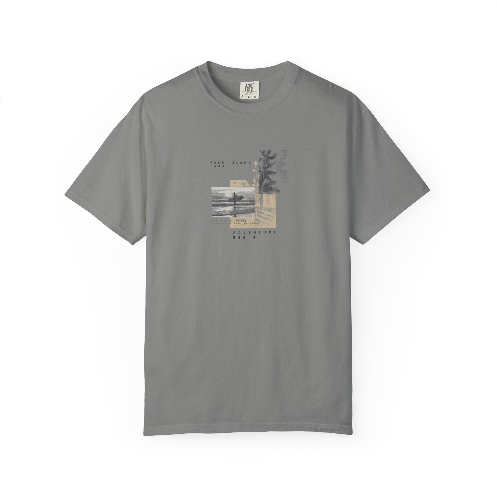 Graphic Tee - Coastal Collage "Take It Easy" Shirt