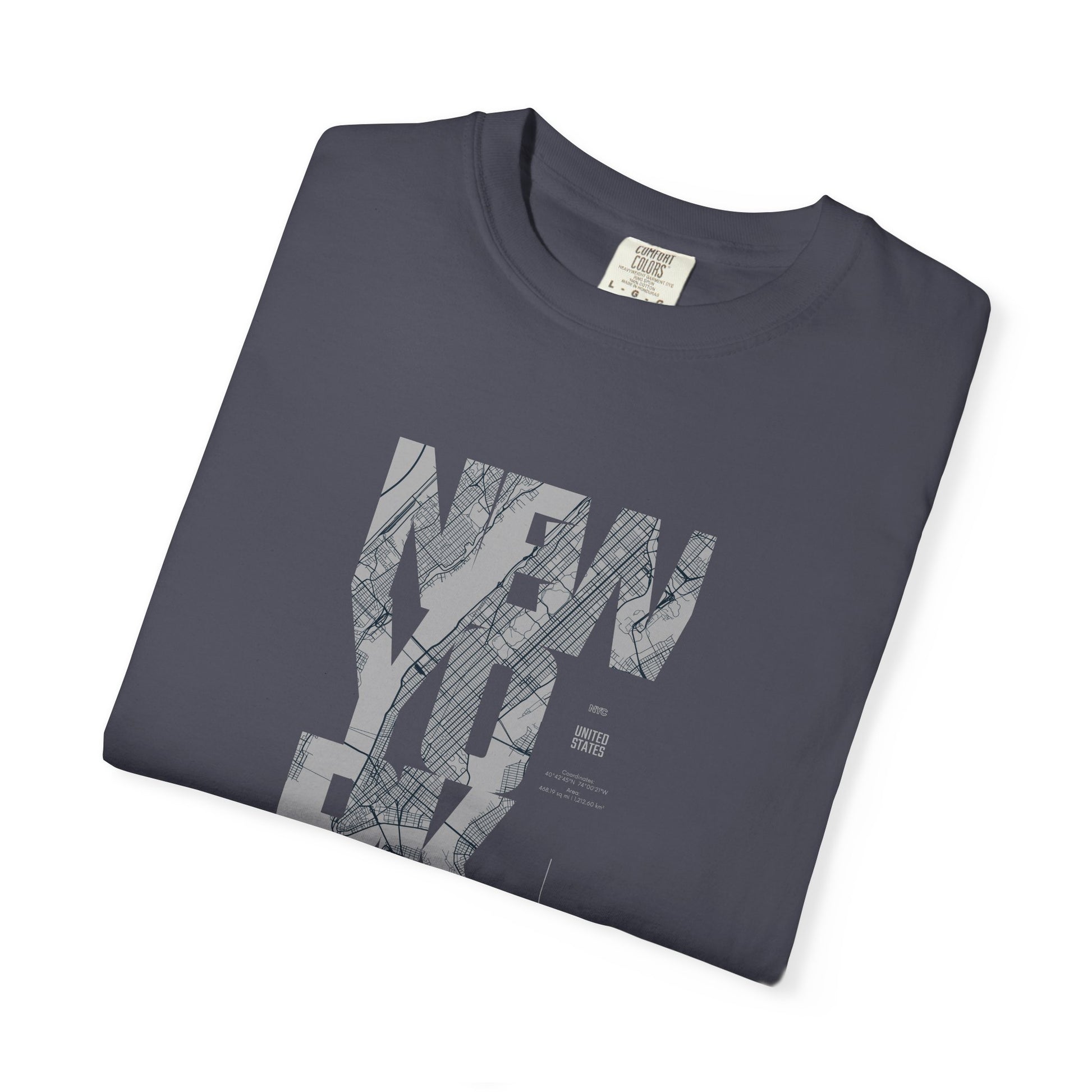 New York Marble Text T-Shirt — Graphic City Tee