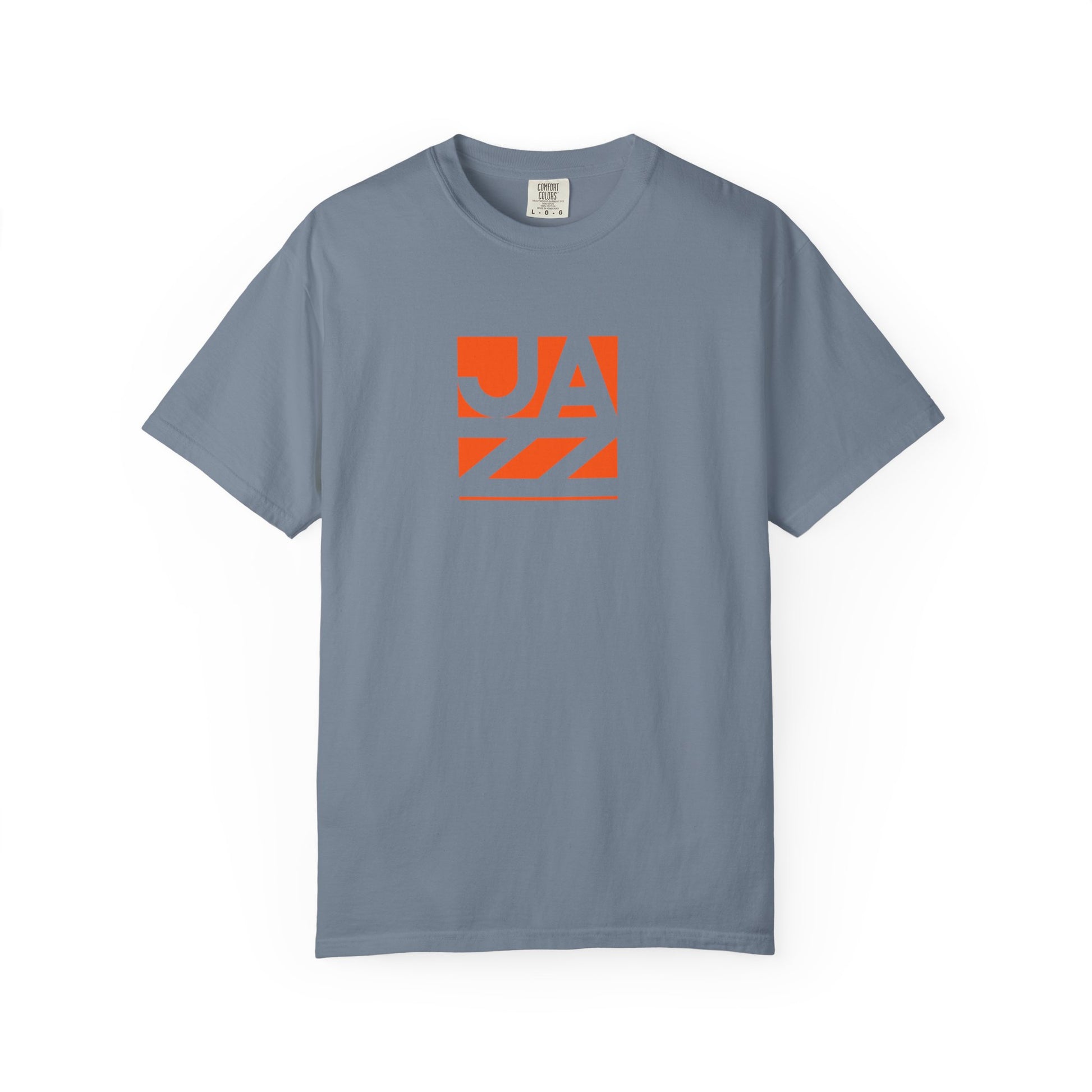 Jazz Graphic T-Shirt — Retro Orange Block Design