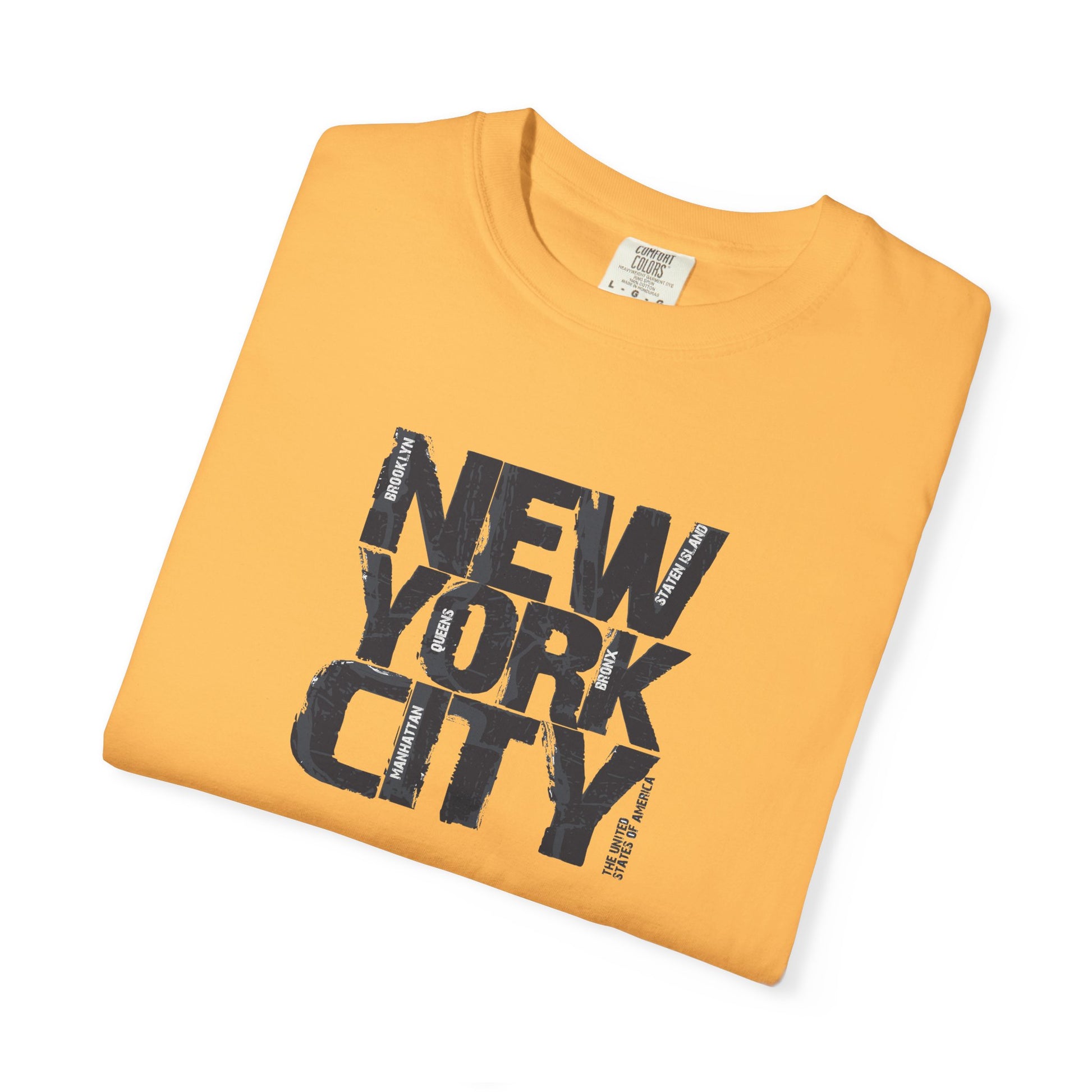 New York City Block Print T-Shirt Printify