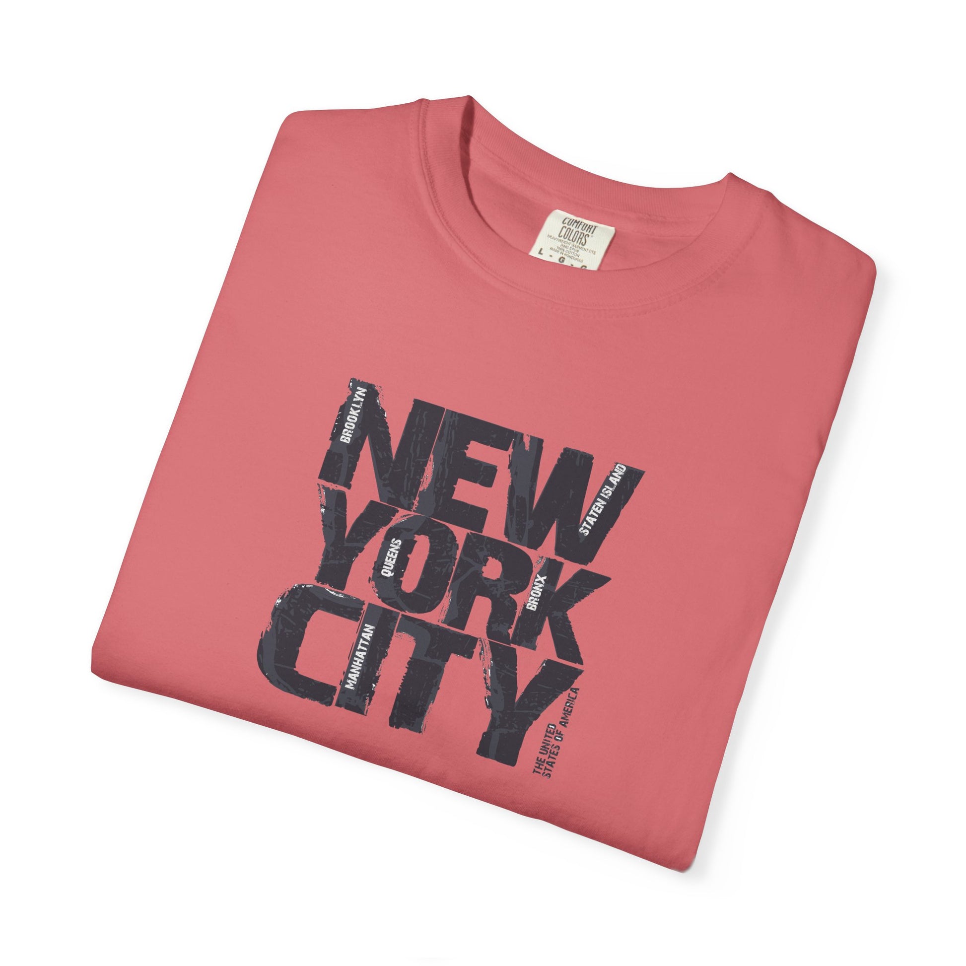 New York City Block Print T-Shirt Printify