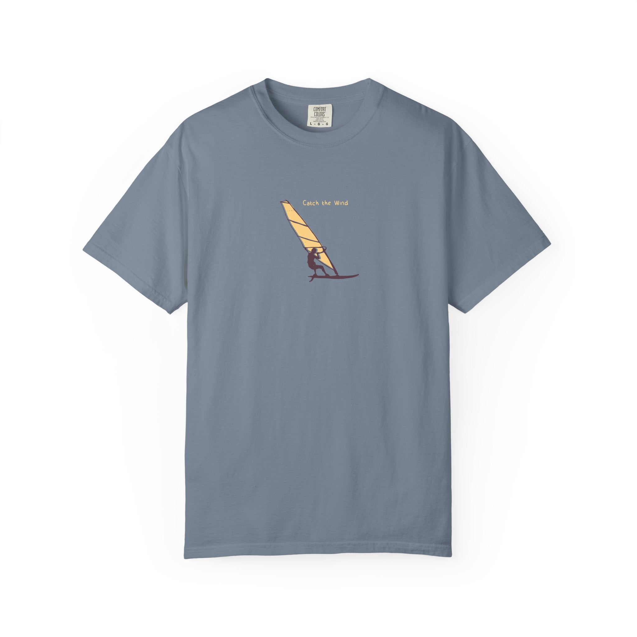 Windsurfing Sunset T-Shirt — Retro Sailboard Graphic Tee