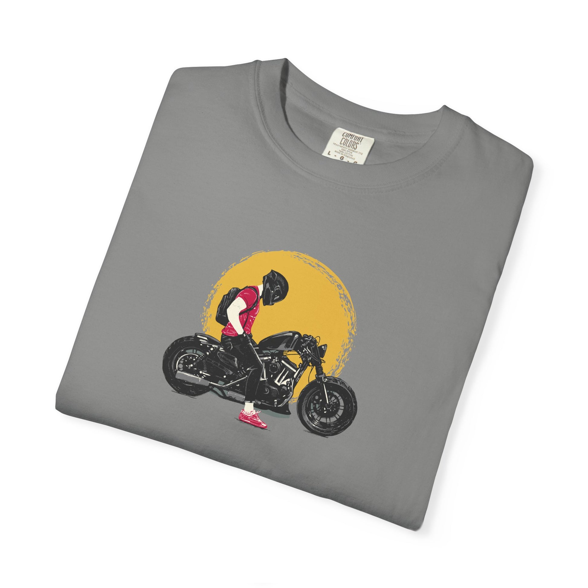 Motorcycle Sunset T-Shirt — Vintage Biker Graphic