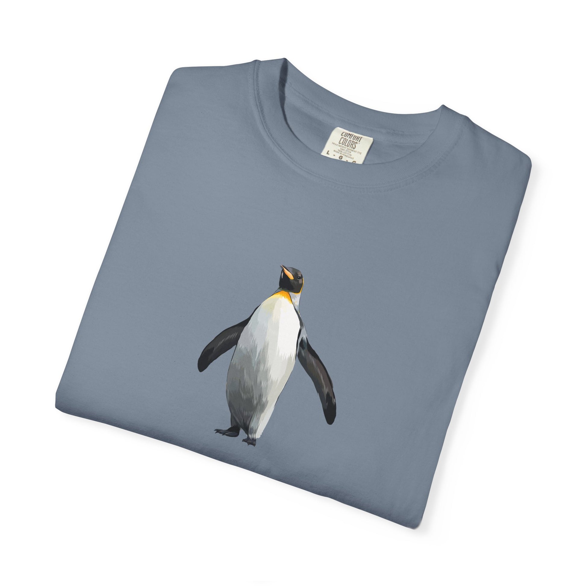 Penguin Graphic T-Shirt – Minimal King Penguin Illustration world