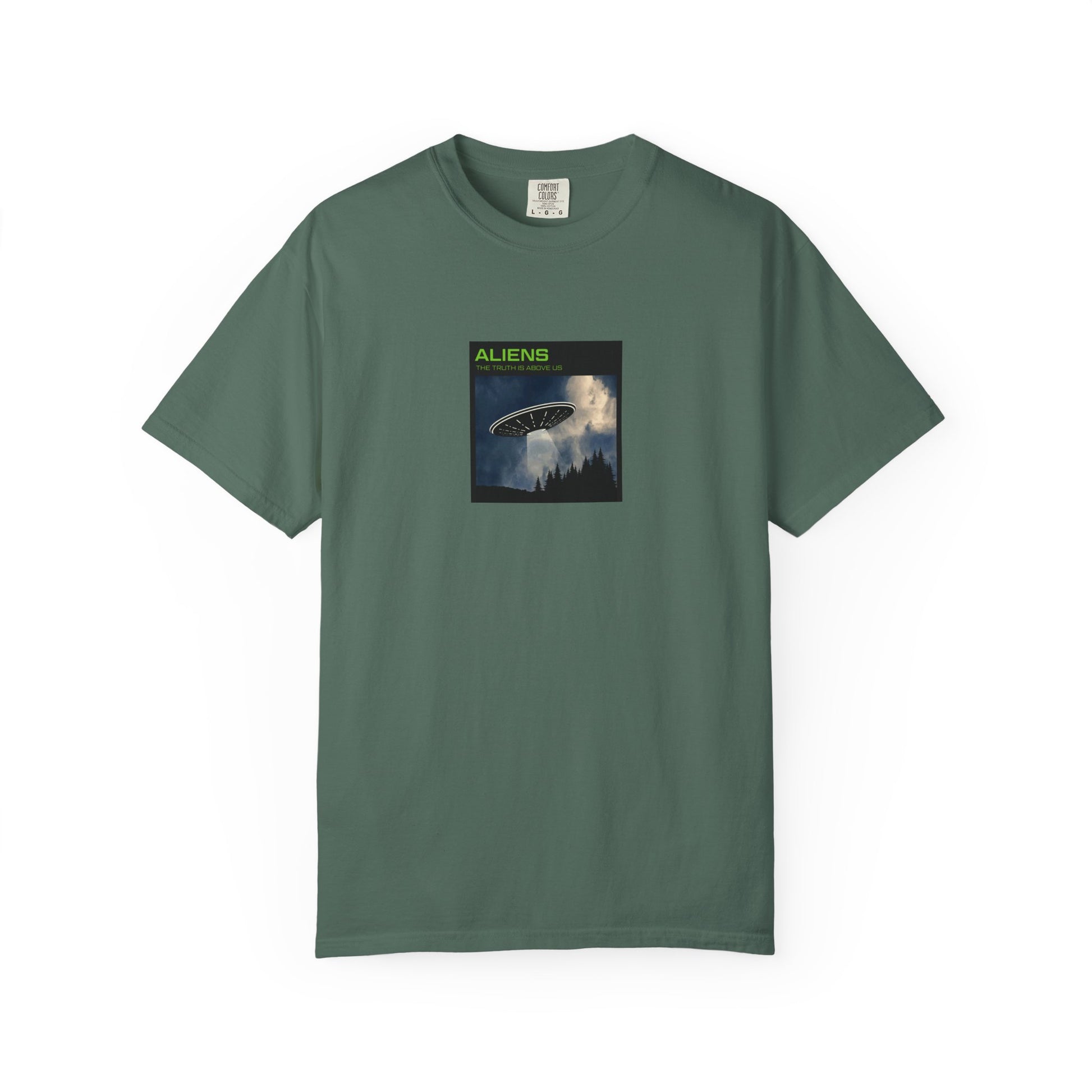 Aliens UFO Night Graphic T-Shirt