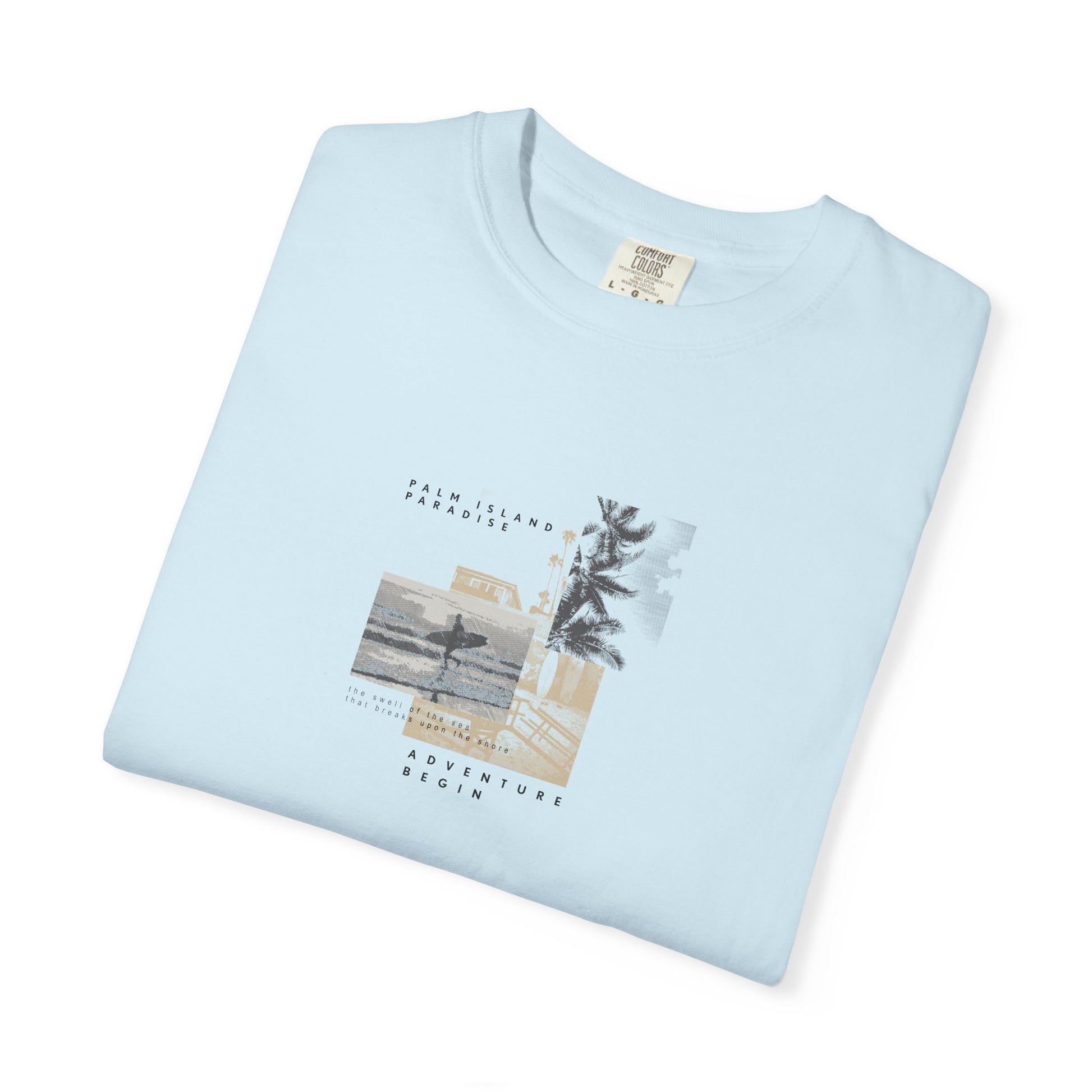 Graphic Tee - Coastal Collage "Take It Easy" Shirt