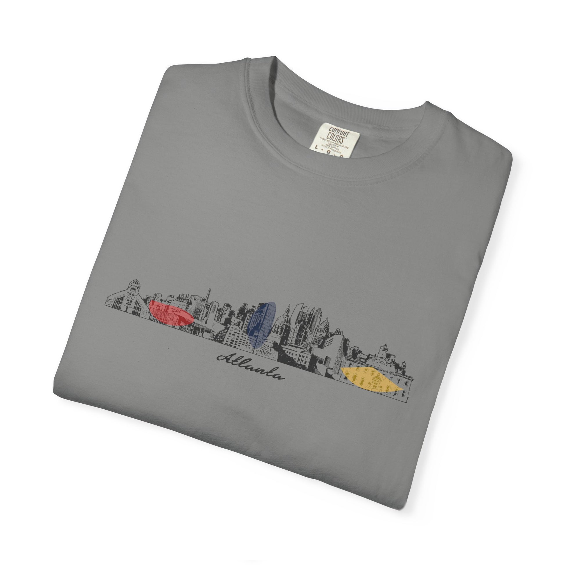 Atlanta Skyline T-Shirt — Minimal Watercolor Cityscape Tee