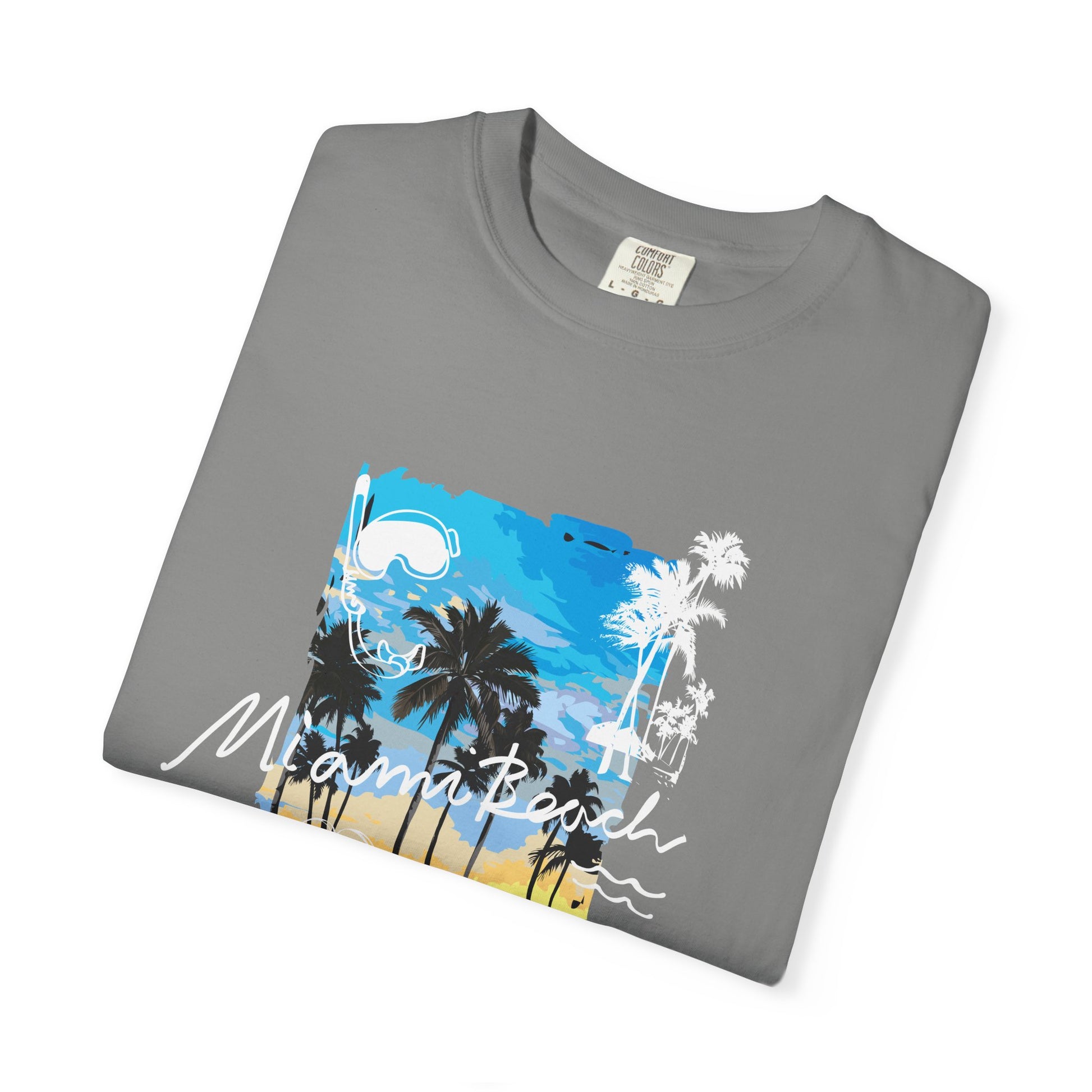 Maui Beach T-Shirt — "Stay Chill & Relax" Tropical Palm Sunset Tee