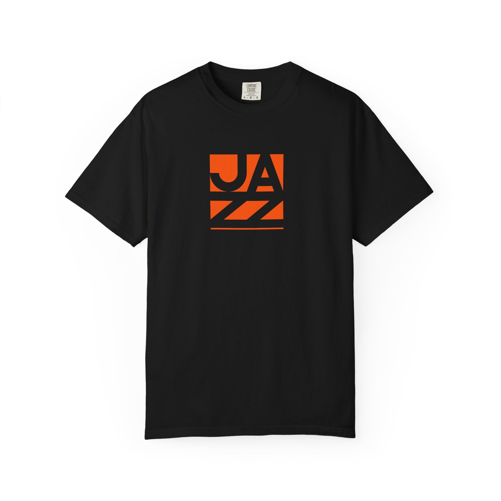 Jazz Graphic T-Shirt — Retro Orange Block Design