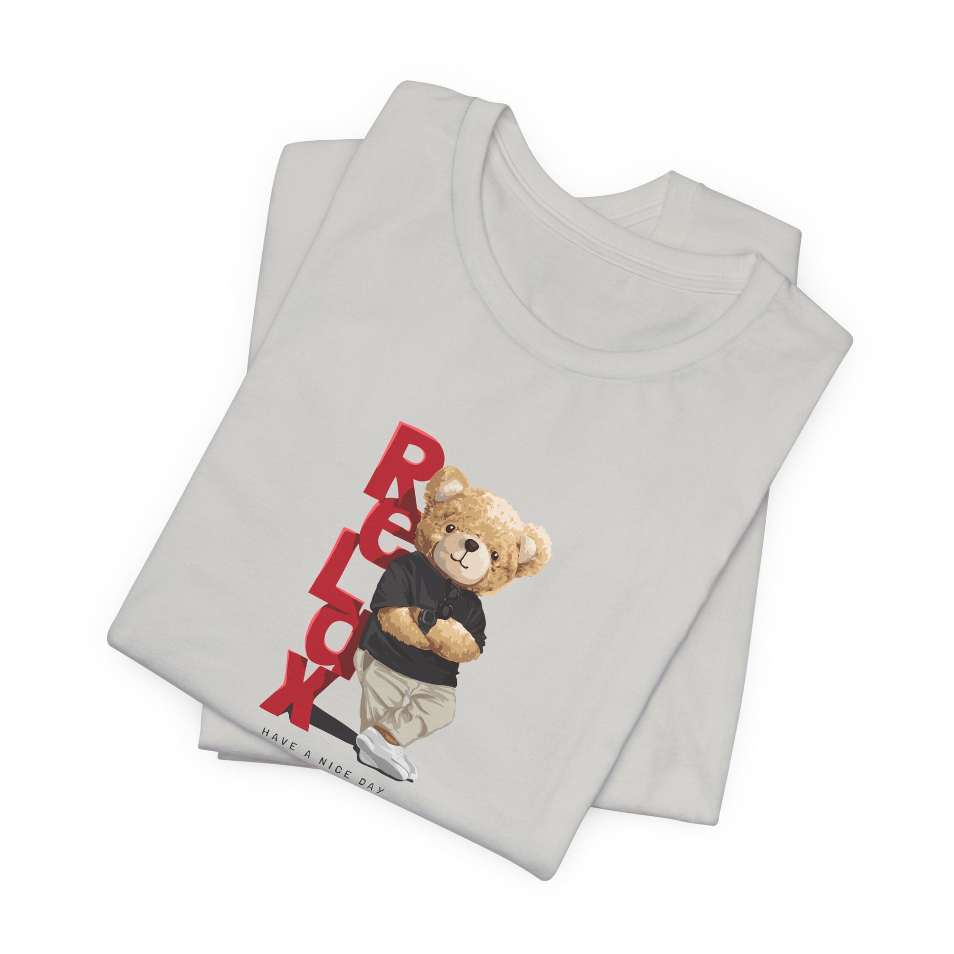 Relax Teddy Bear Graphic Tee — "RELAX" Streetwear T‑Shirt