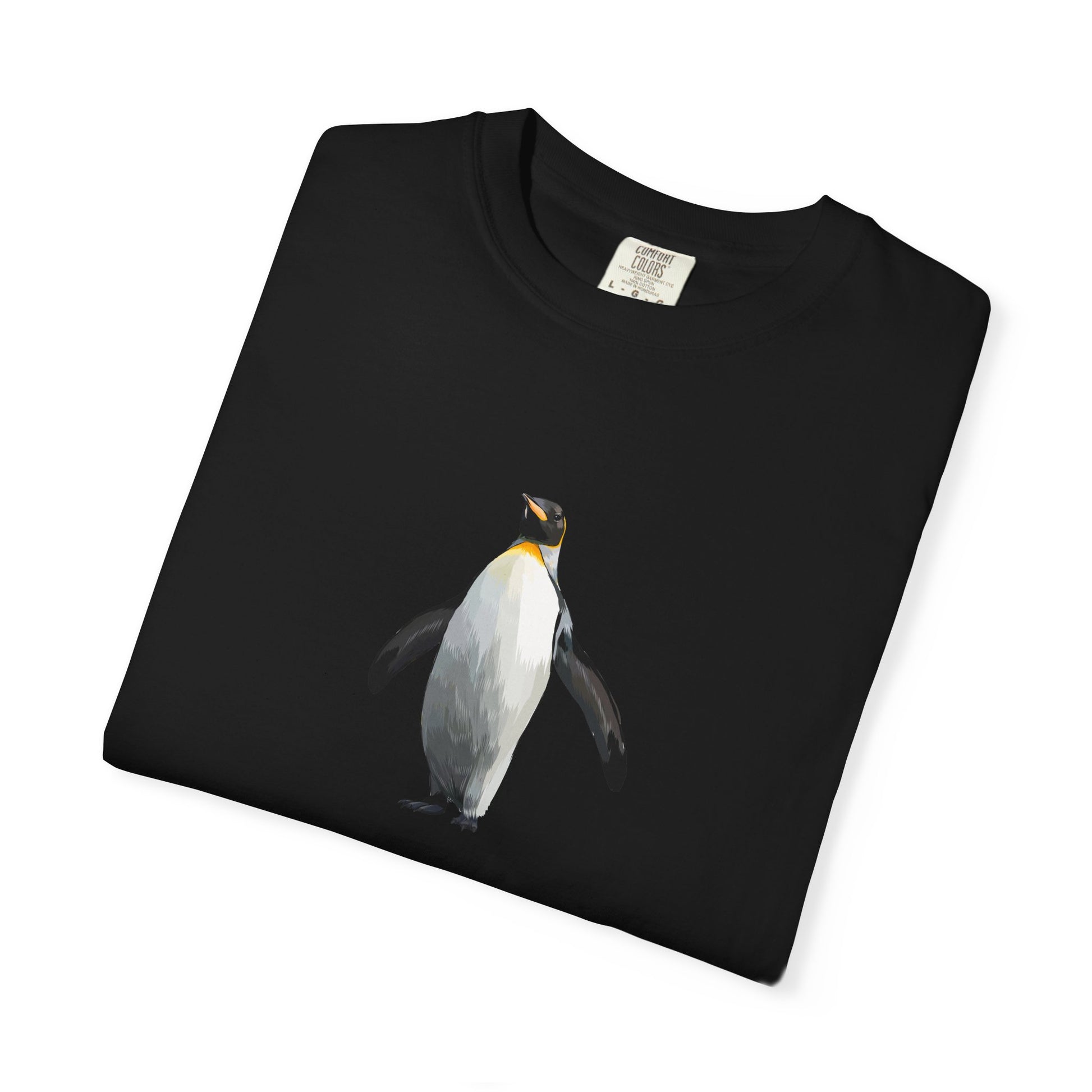 Penguin Graphic T-Shirt – Minimal King Penguin Illustration world