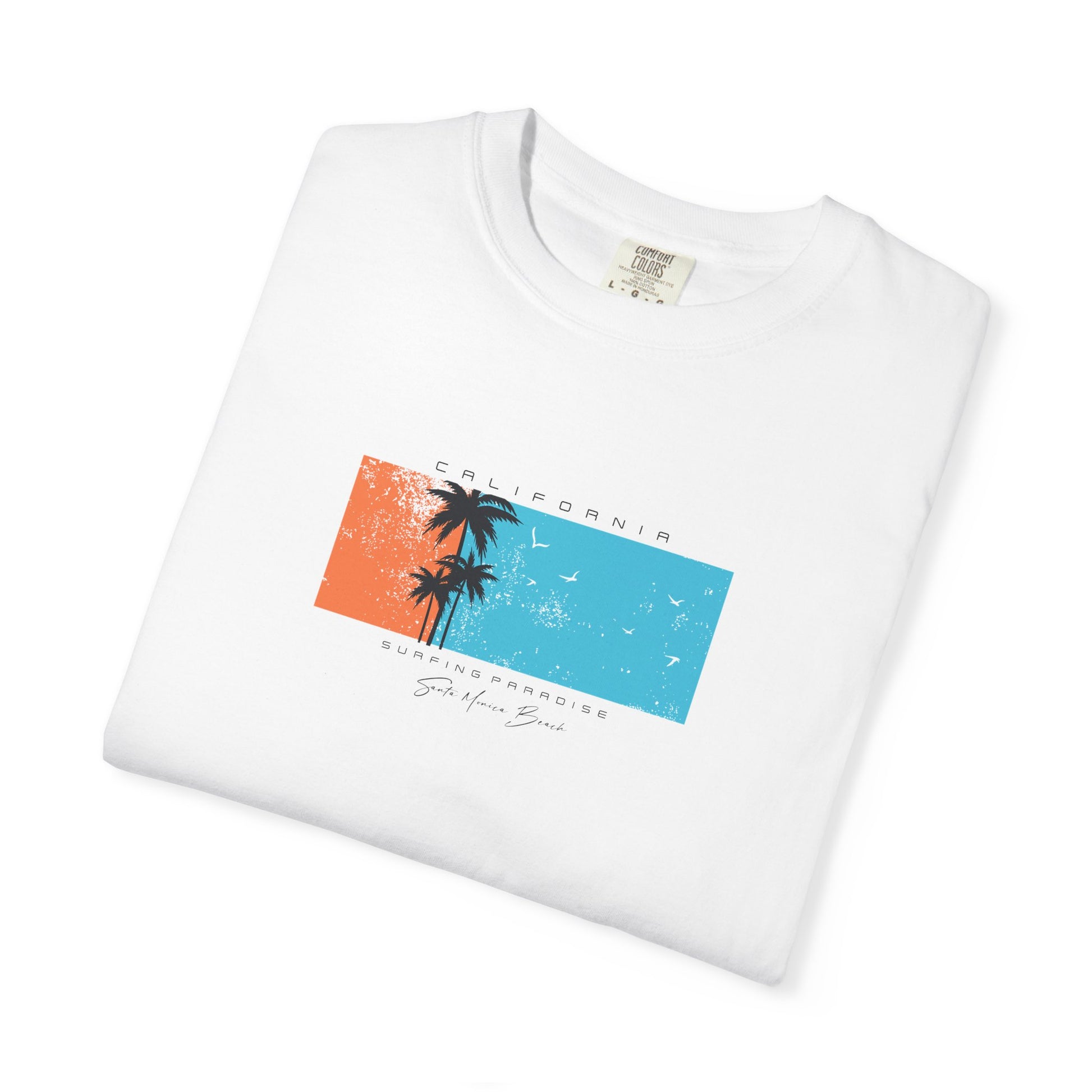 Vintage Palm Sunset T-Shirt — 'Stay Salty' Beach Graphic Tee