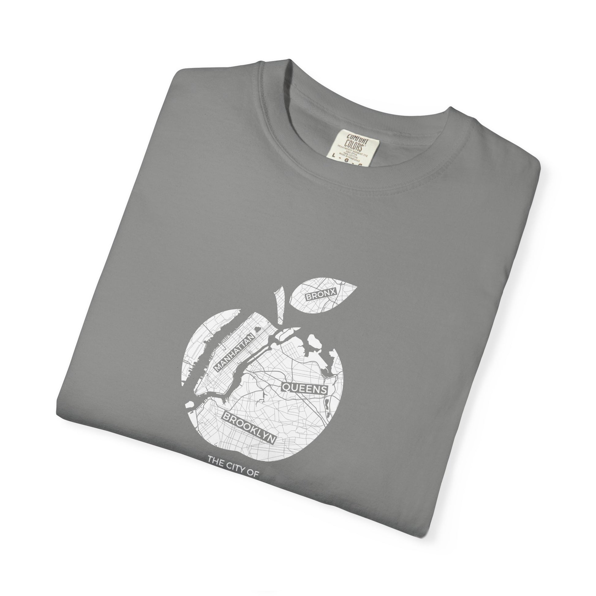 New York Apple Map T-Shirt — Vintage City Graphic Tee world