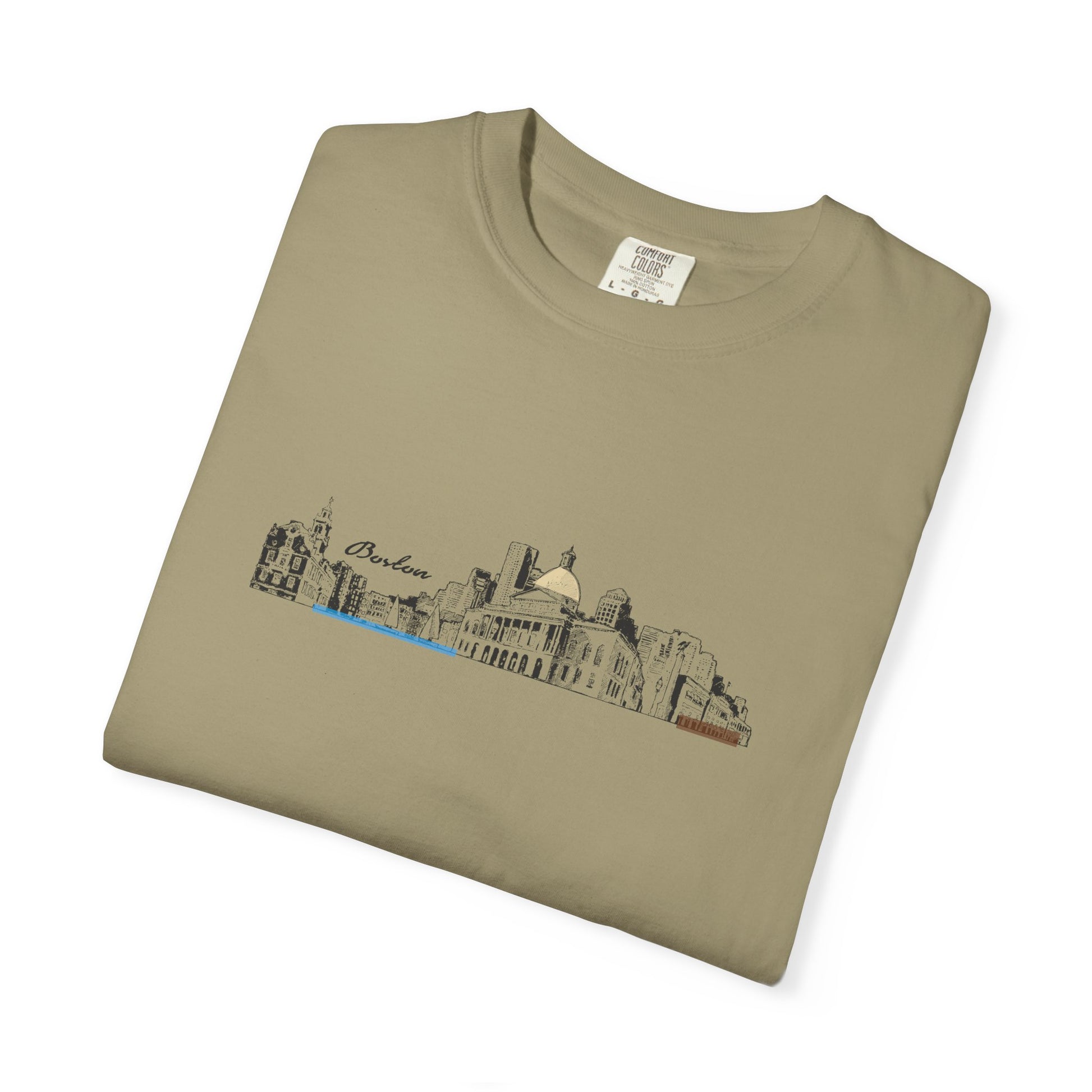 City Skyline Sketch T-Shirt — Minimalist Urban Panorama Tee