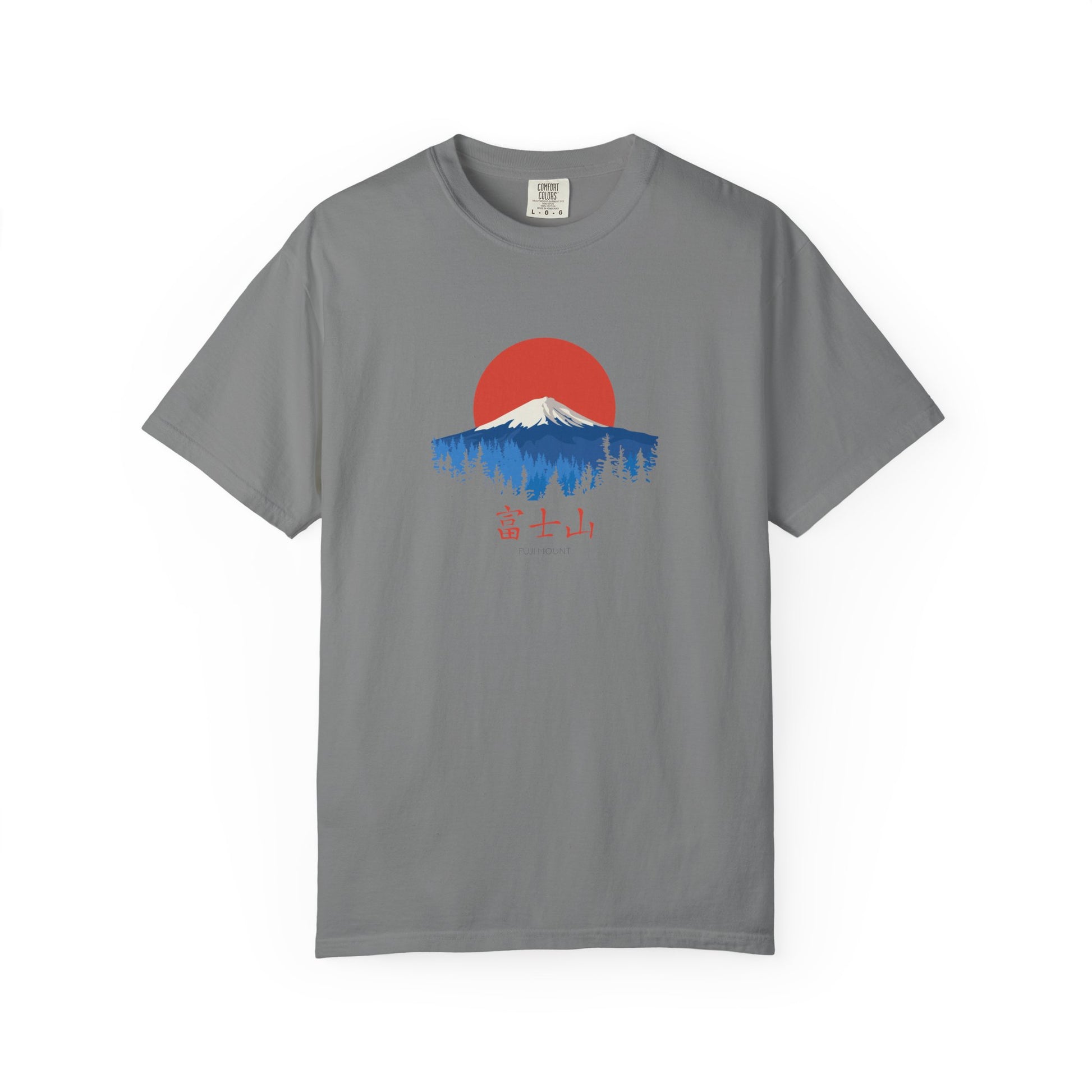 T-Shirt | Mount Fuji Sunrise Graphic Tee — Japanese Kanji Nature Design world