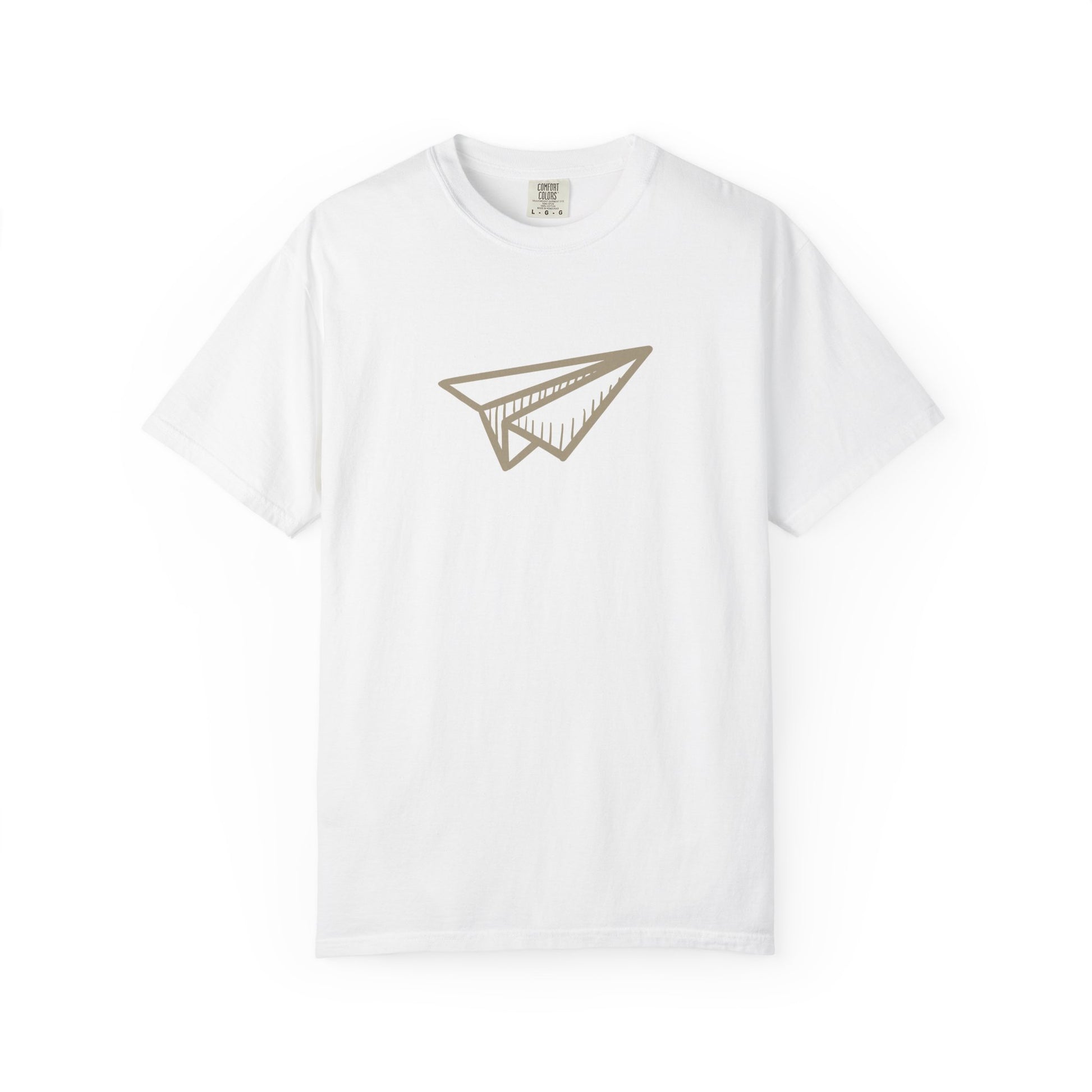 Paper Airplane Graphic T-Shirt – Minimalist Retro Plane Tee