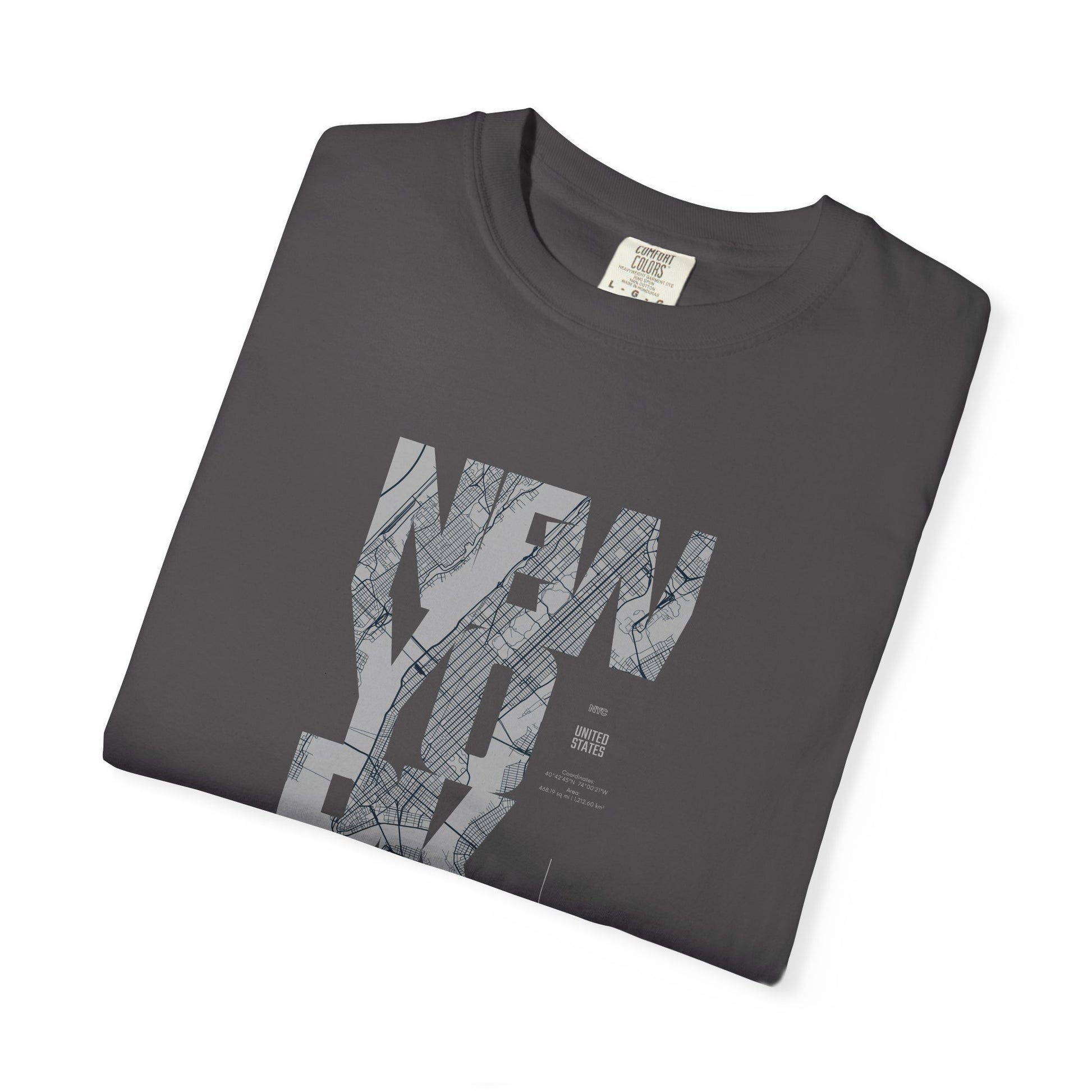 New York Marble Text T-Shirt — Graphic City Tee