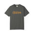 Gray t-shirt with motivational text on a white background