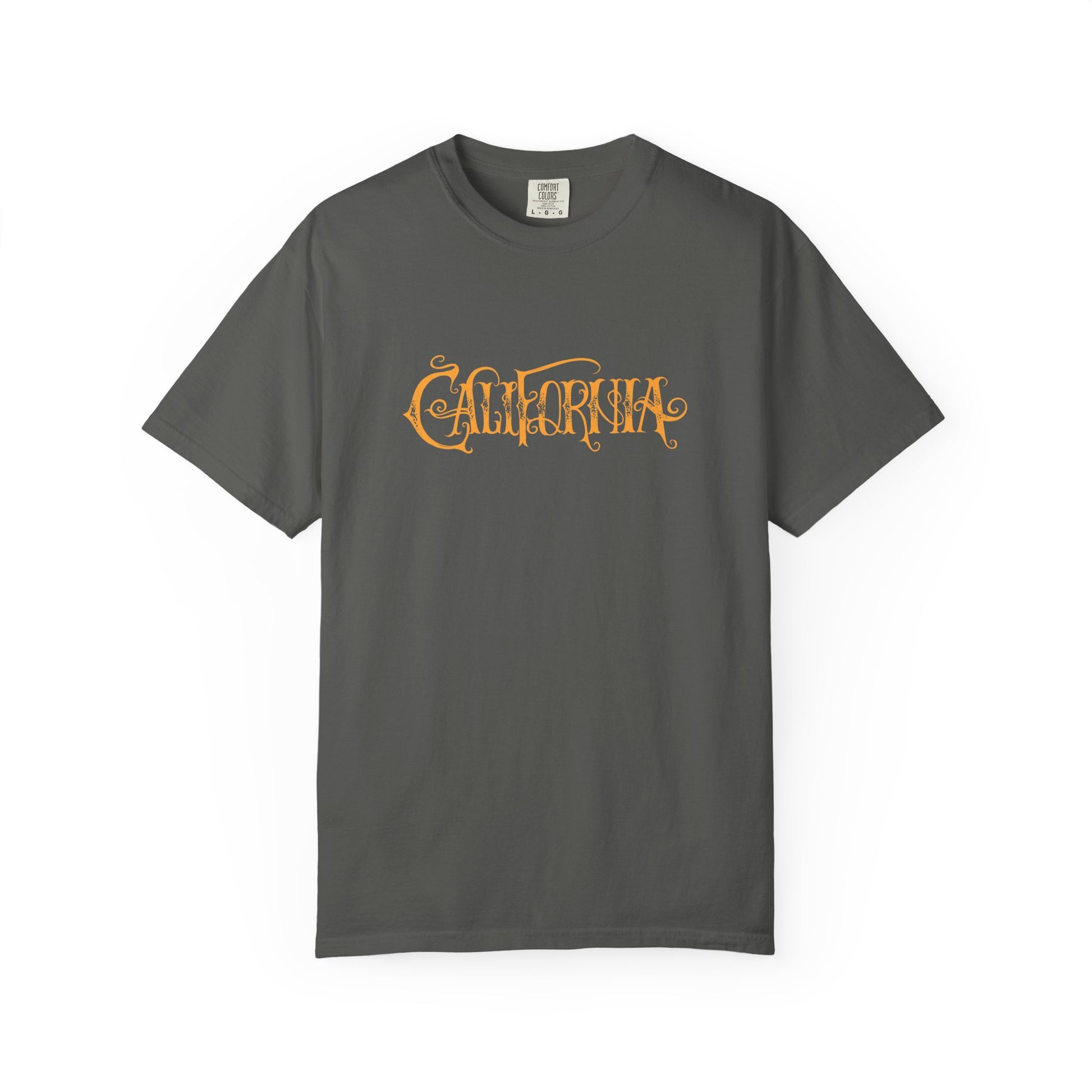 Gray t-shirt with motivational text on a white background